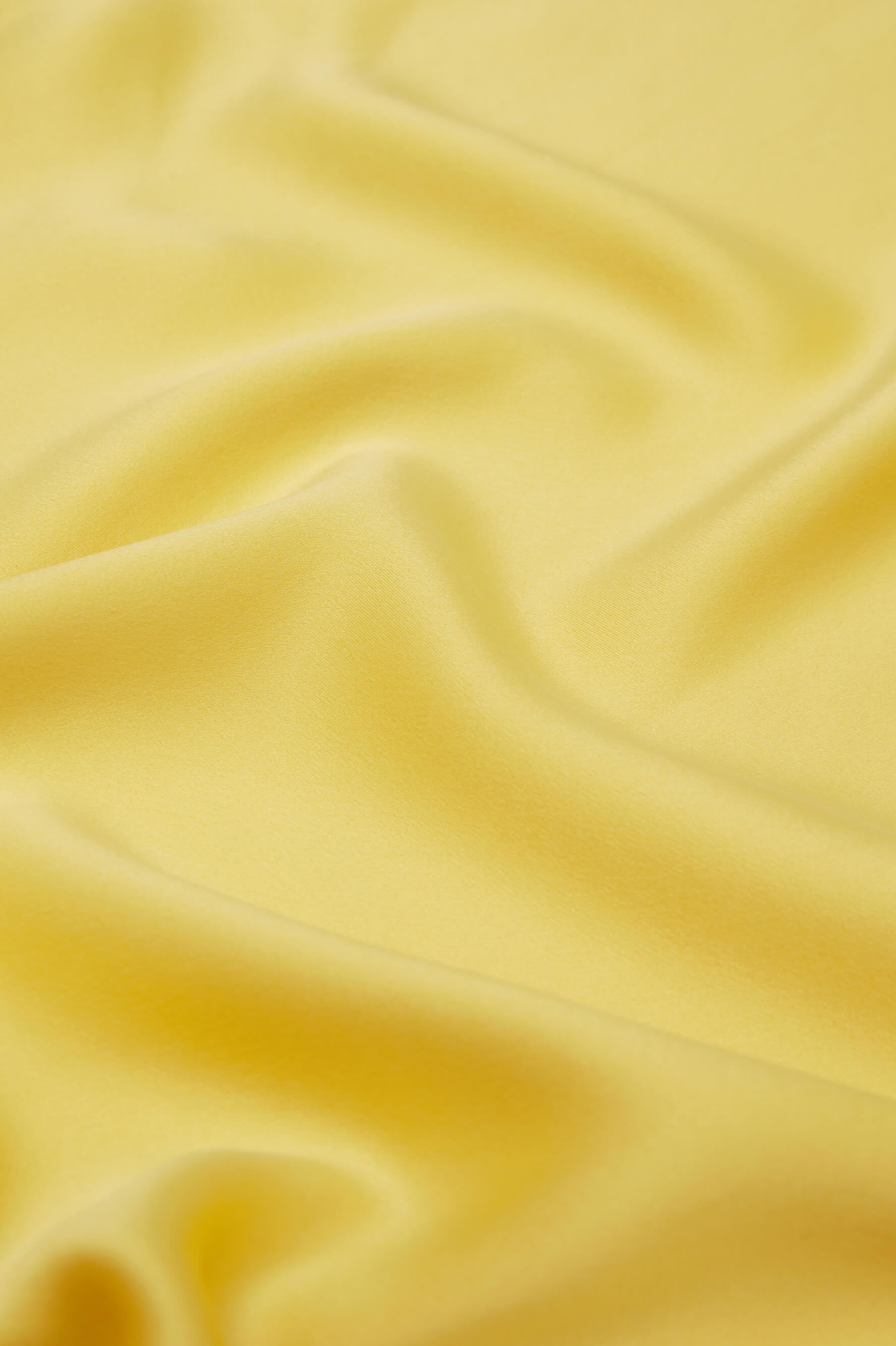 Amina Yellow Fringed Robe in Sandwashed Silk