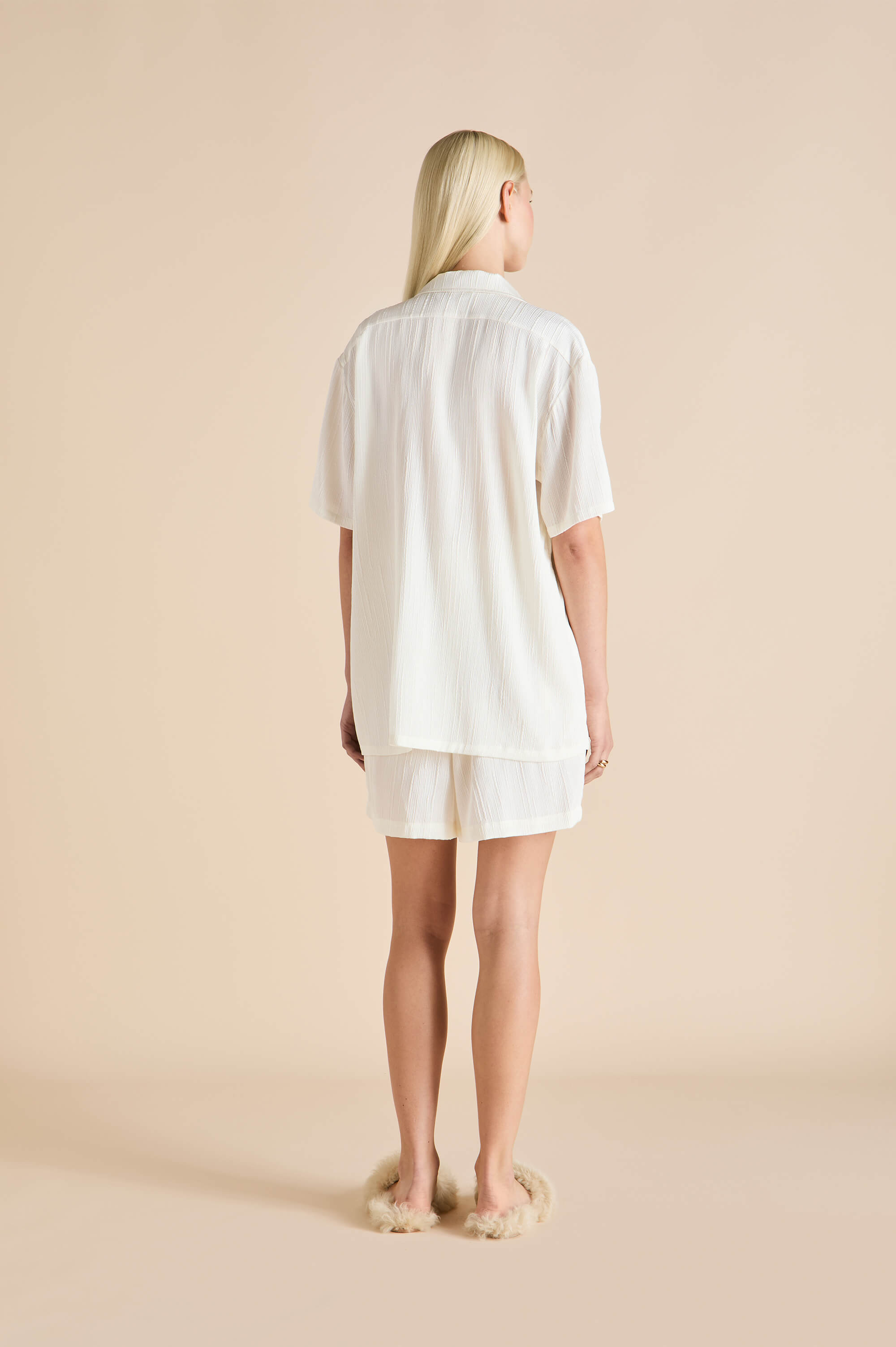 emeli tabitha ivory pajamas in silk satin