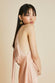 Greta Shell Pink Halterneck Dress in Sandwashed Silk