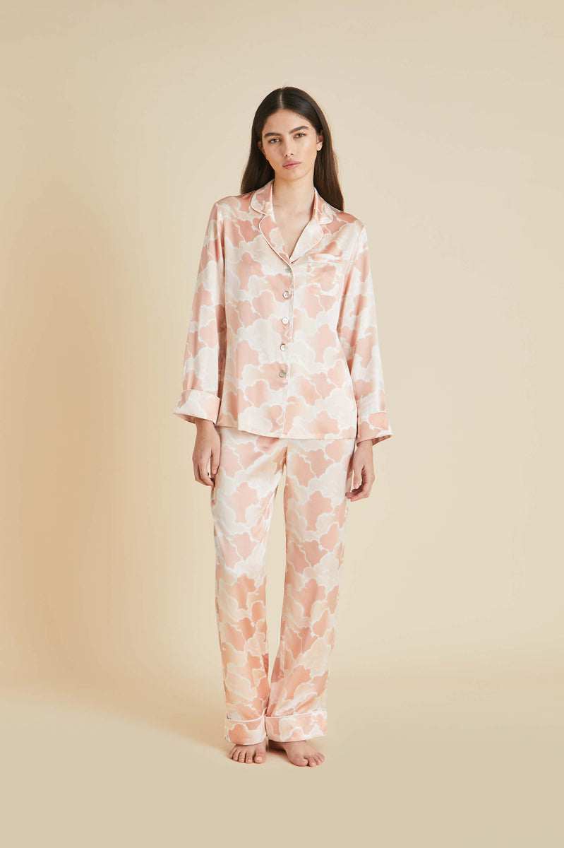 August silk pajamas sale