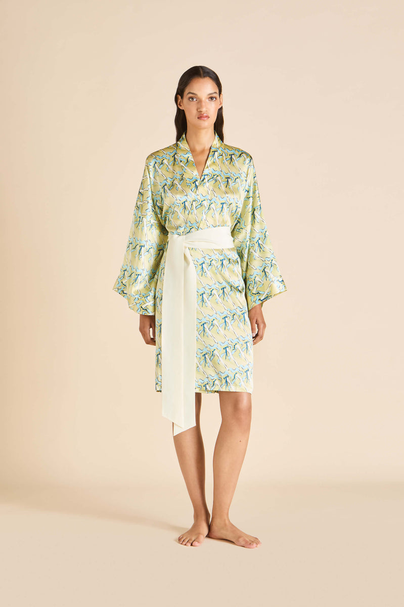 Robe & Fleurs ミントグリーン タイト Tiger Queen Robe Jade – Printfresh