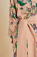 Queenie Andromeda Pink Floral Robe in Silk Crêpe de Chine