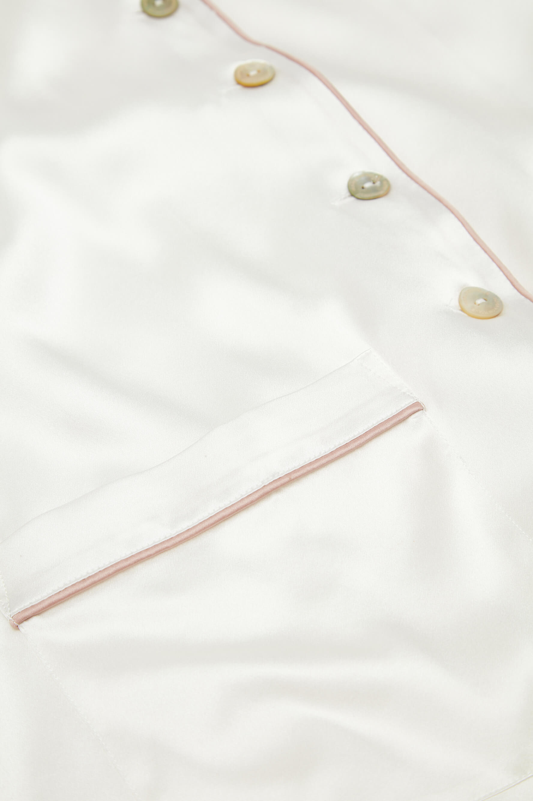 Coco Ivory Oyster Pyjamas in Silk Satin