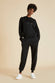 Gia Berlin Black Tracksuit in Silk-Cashmere