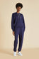 Gia Paris Navy Tracksuit in Silk-Cashmere