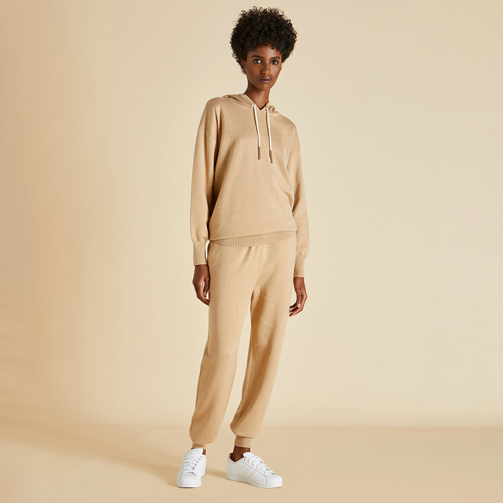 The Camel Silk-Cashmere Tracksuit - The Ultimate In Luxury Loungewear