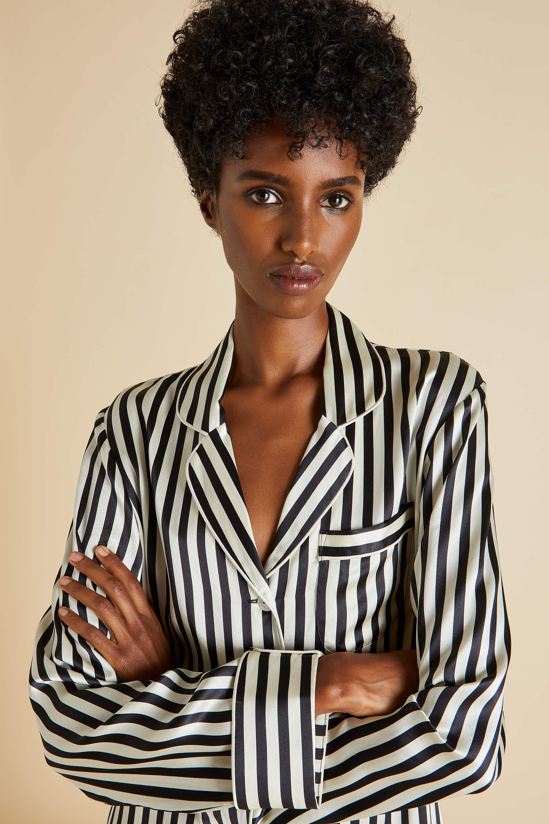 Lila Nika Pyjama Set in Silk Satin