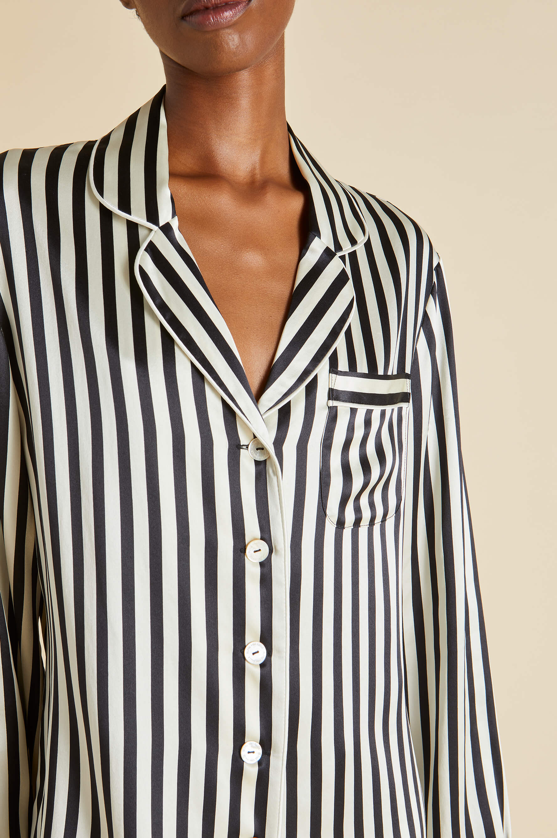 Lila Nika Pyjama Set in Silk Satin