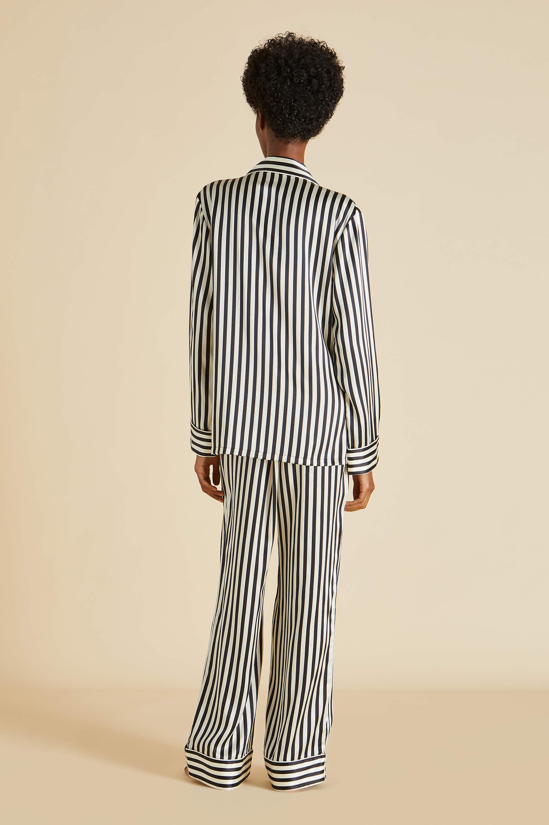 Lila Nika Pyjama Set in Silk Satin