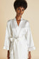 Mimi Ivory Oyster Robe in Silk Satin