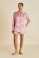 Alba Aileas Pink Bow Pyjamas in Silk Satin