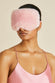 Audrey Pink  Eye Mask in Faux Fur