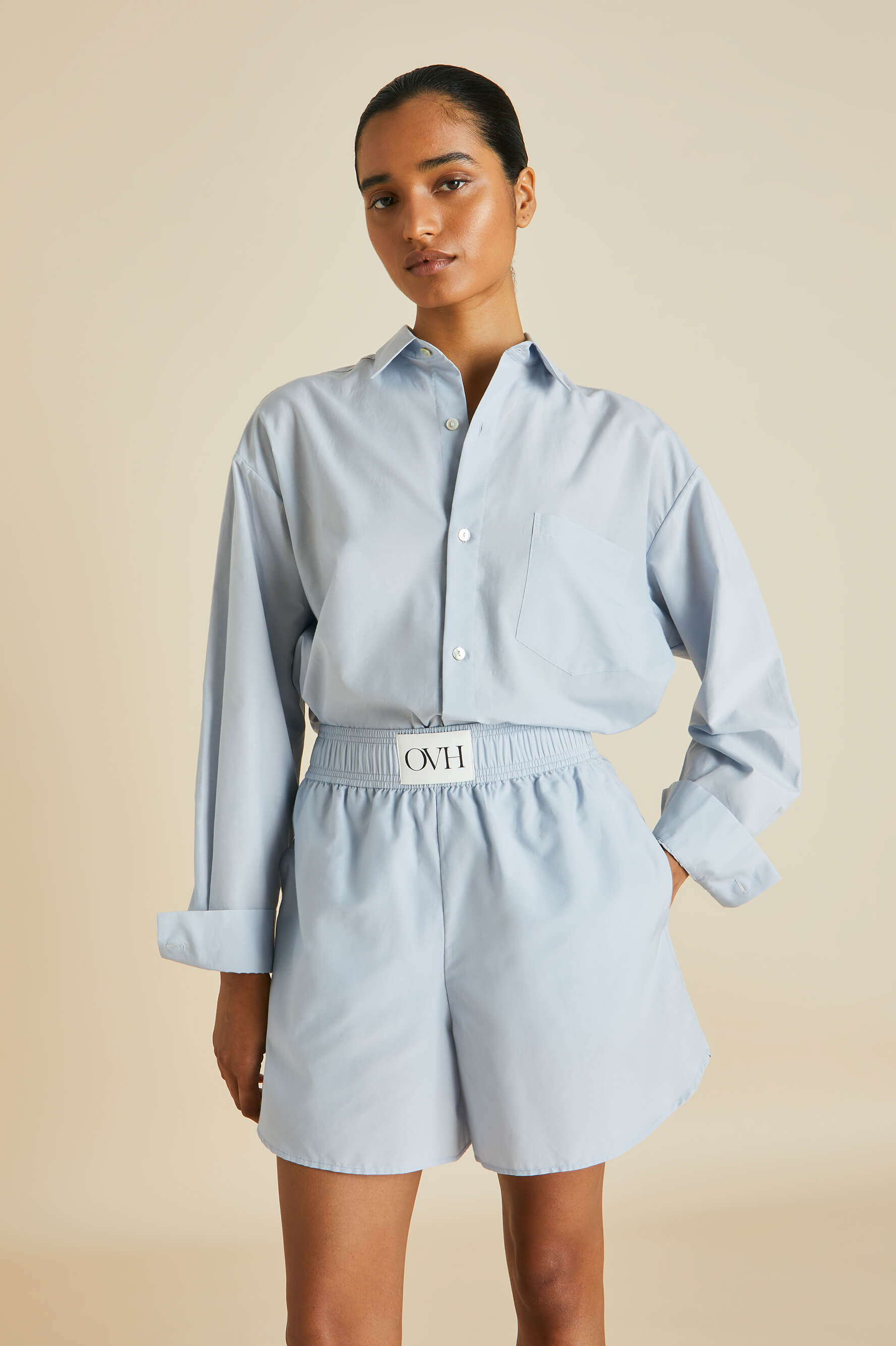 Kick Blue Pyjamas in Cotton-Silk