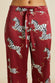 Lila Zenos Red Zebra Pyjamas in Silk Satin