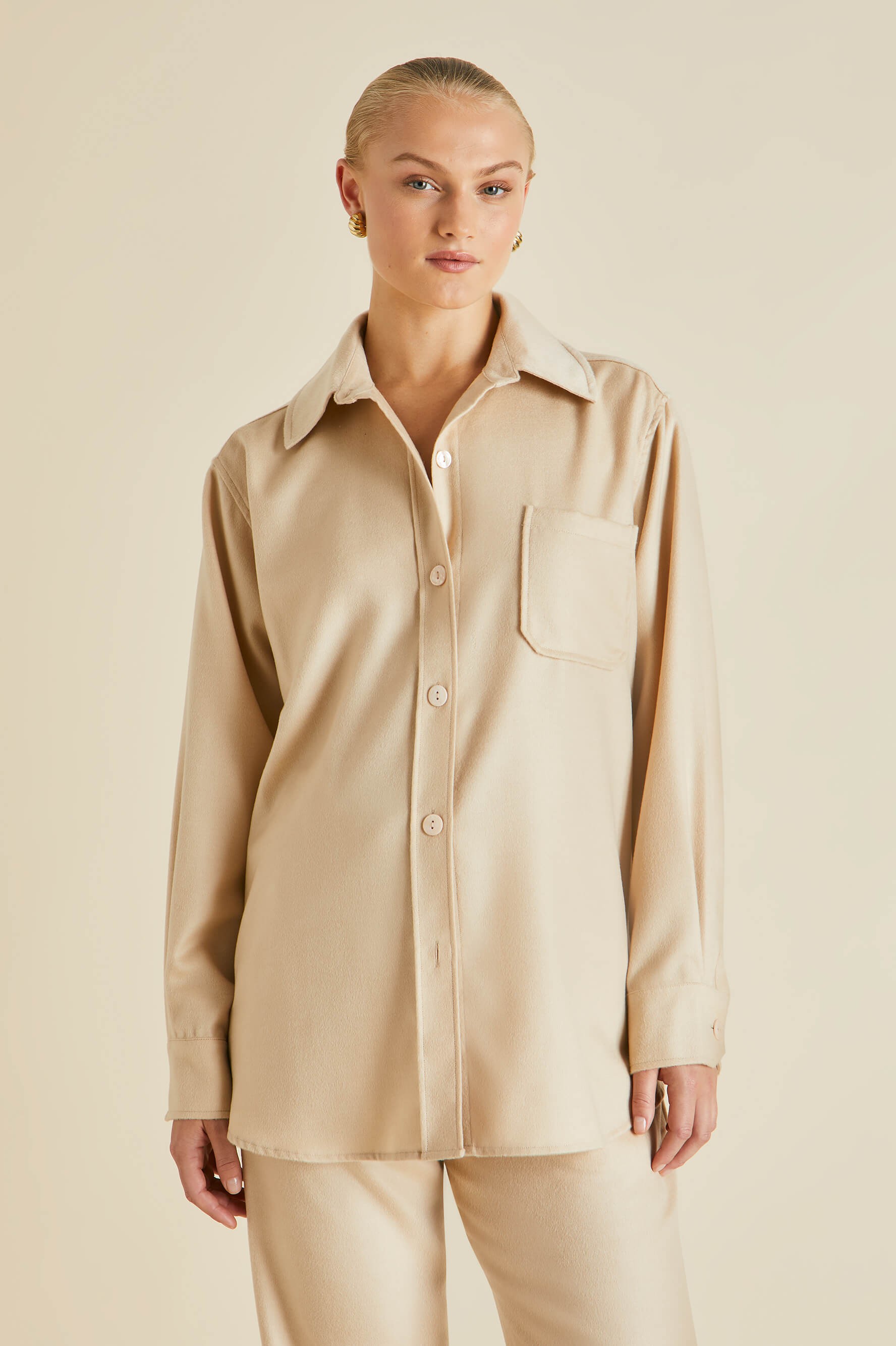 Radziwill Muscat Beige Tracksuit in Cashmere