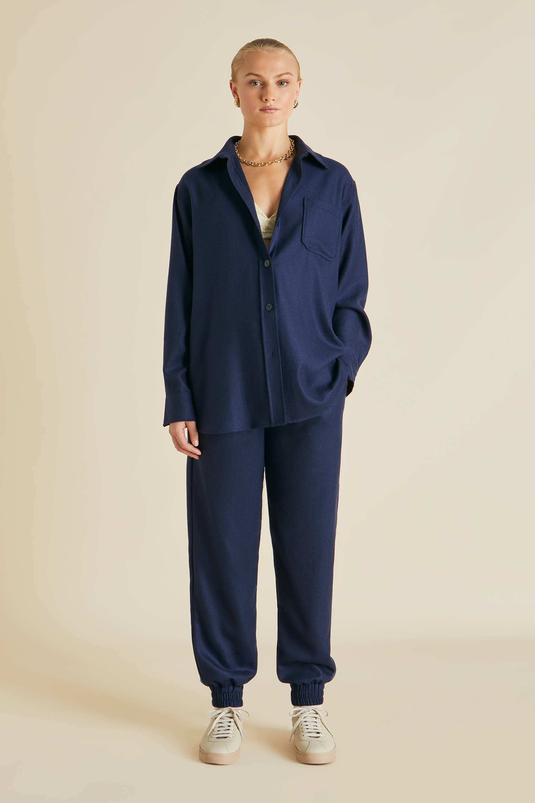 Radziwill Osaka Navy Tracksuit in Cashmere