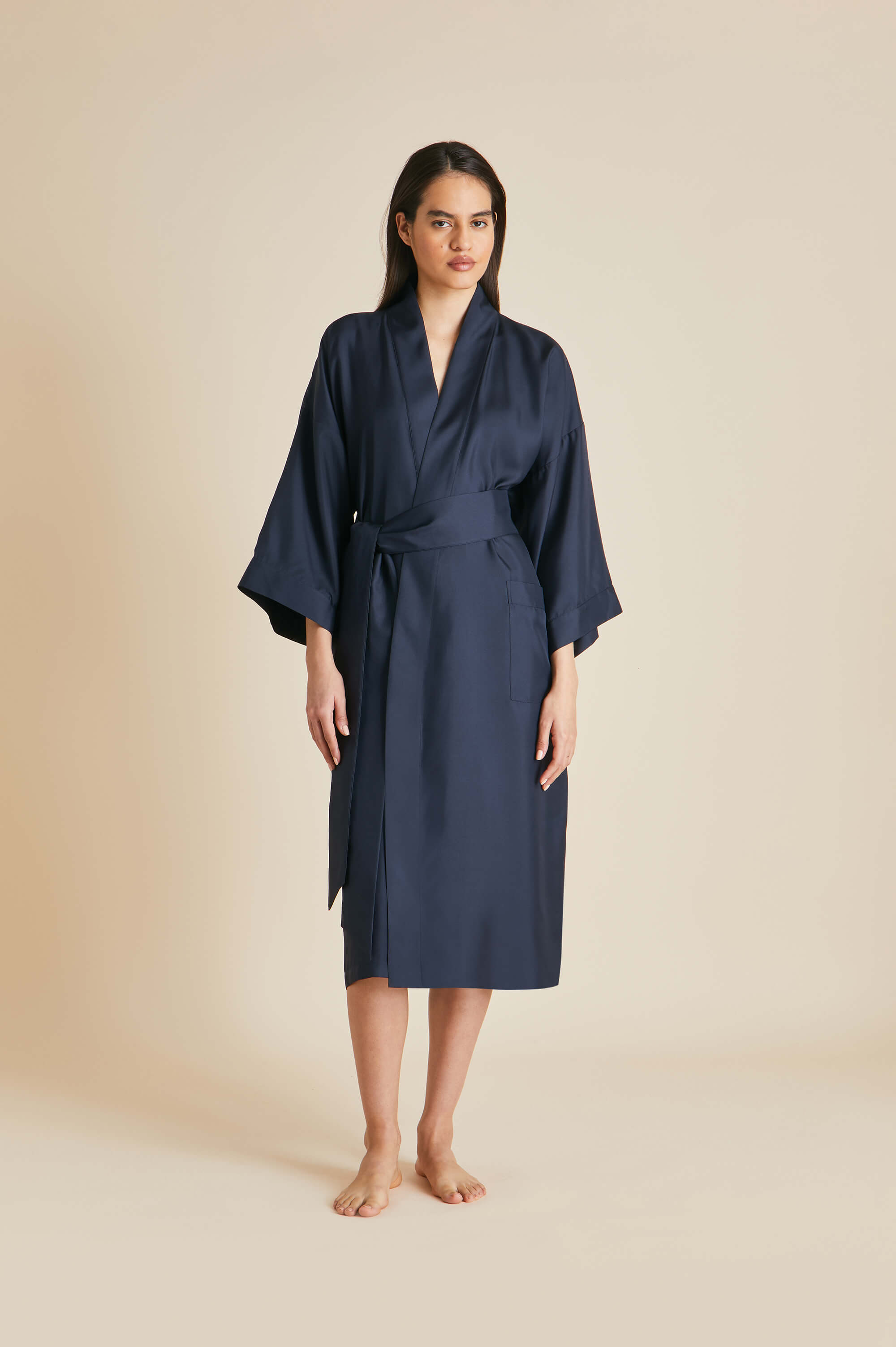 OvH Luxury Silk Robes colour blue colour blue