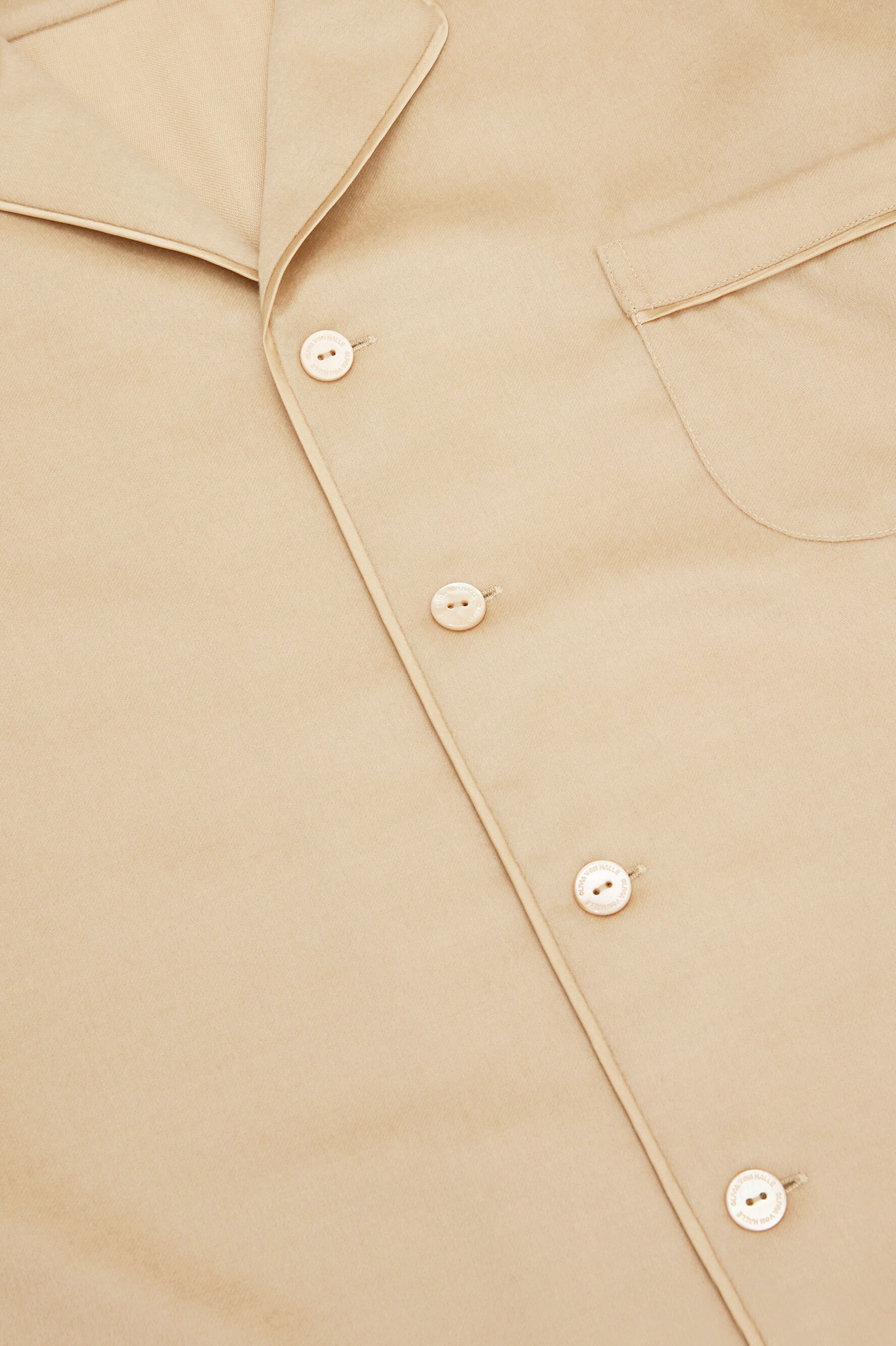 Vanderbilt Muscat Beige Pyjamas in Cashmere