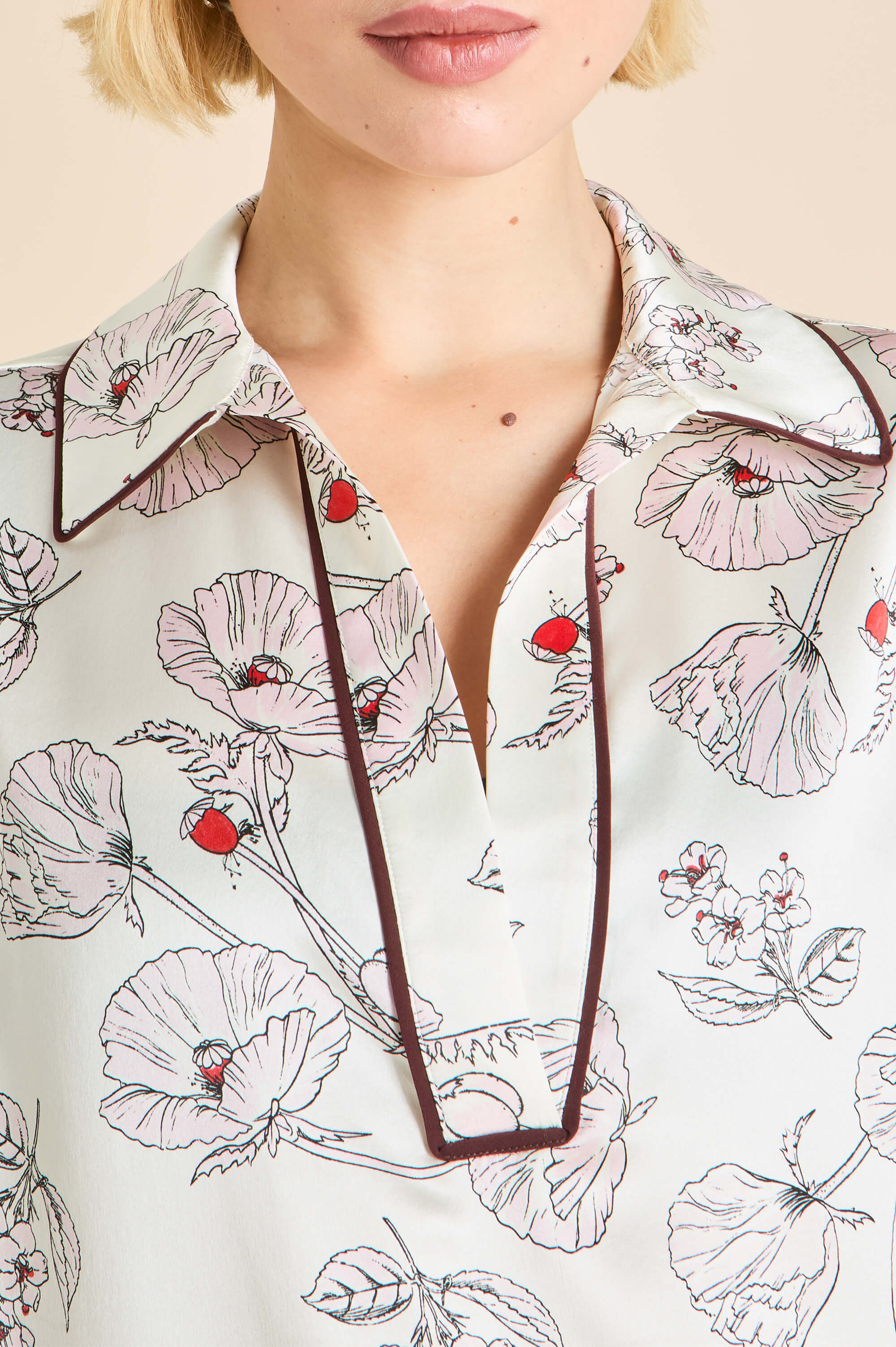 anita rosalia ivory floral pyjamas in silk satin 