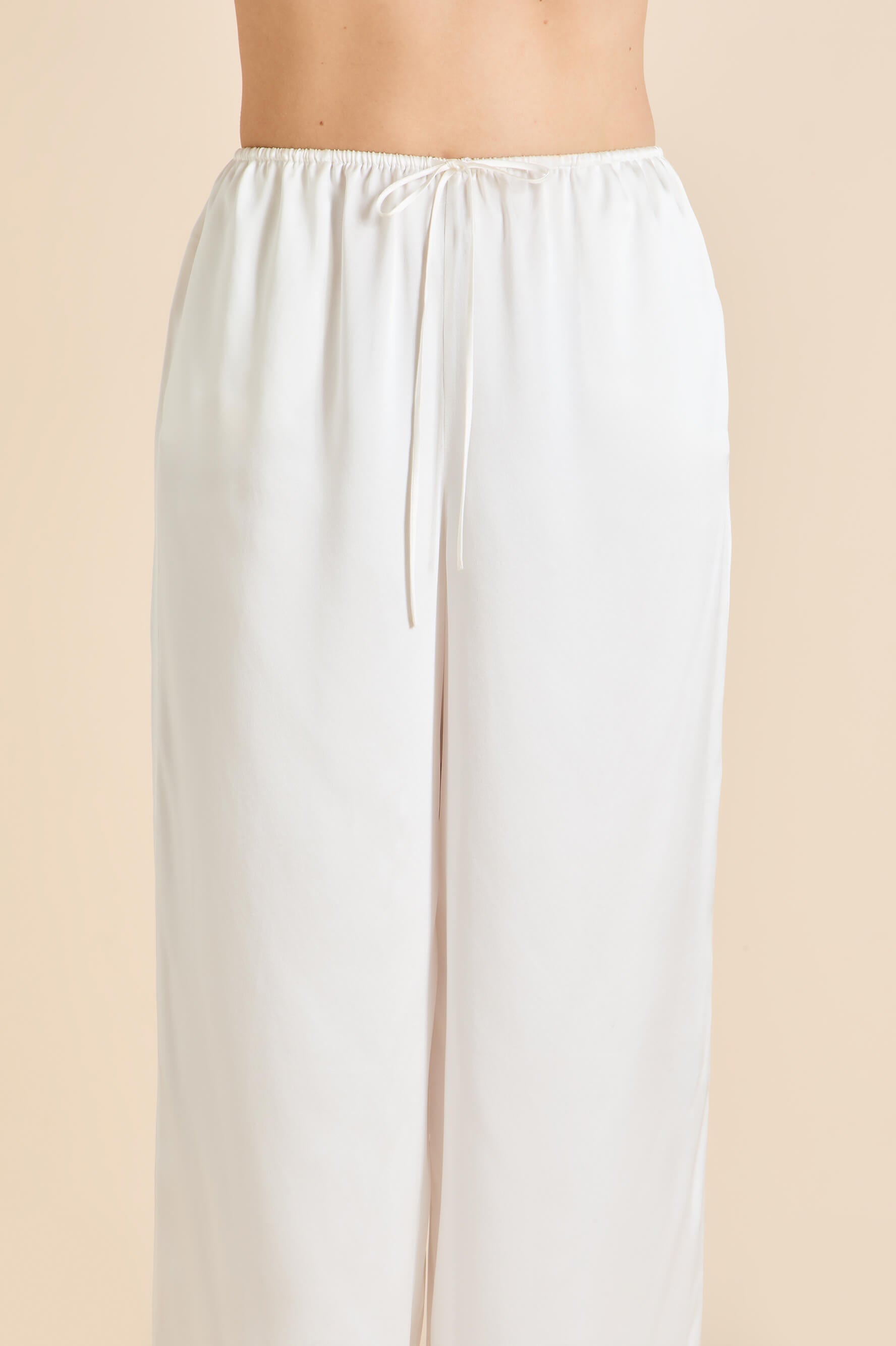 Blair Ivory Camisole Set in Silk Satin