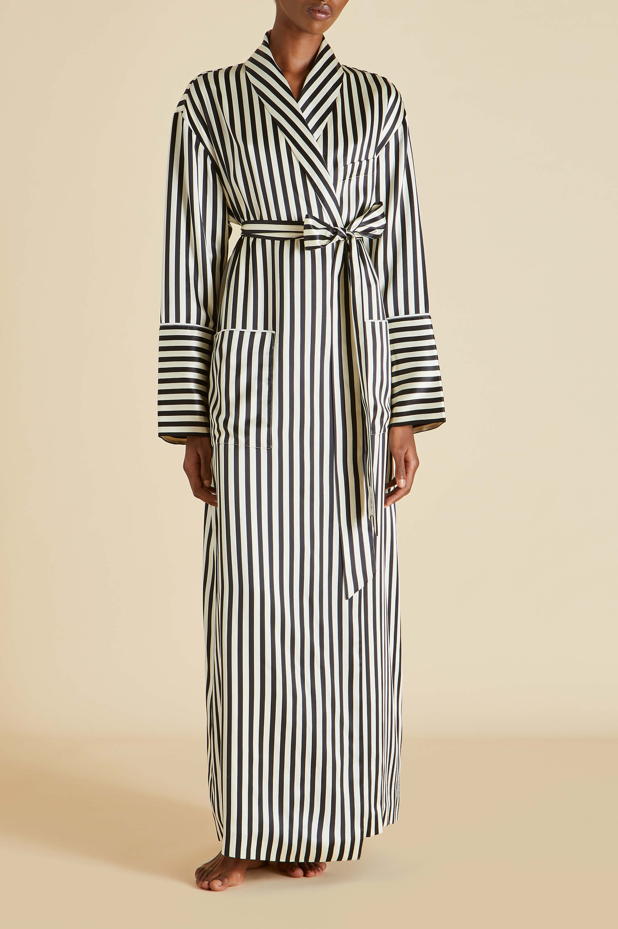 Capability Nika Robe in Silk Satin | Olivia von Halle