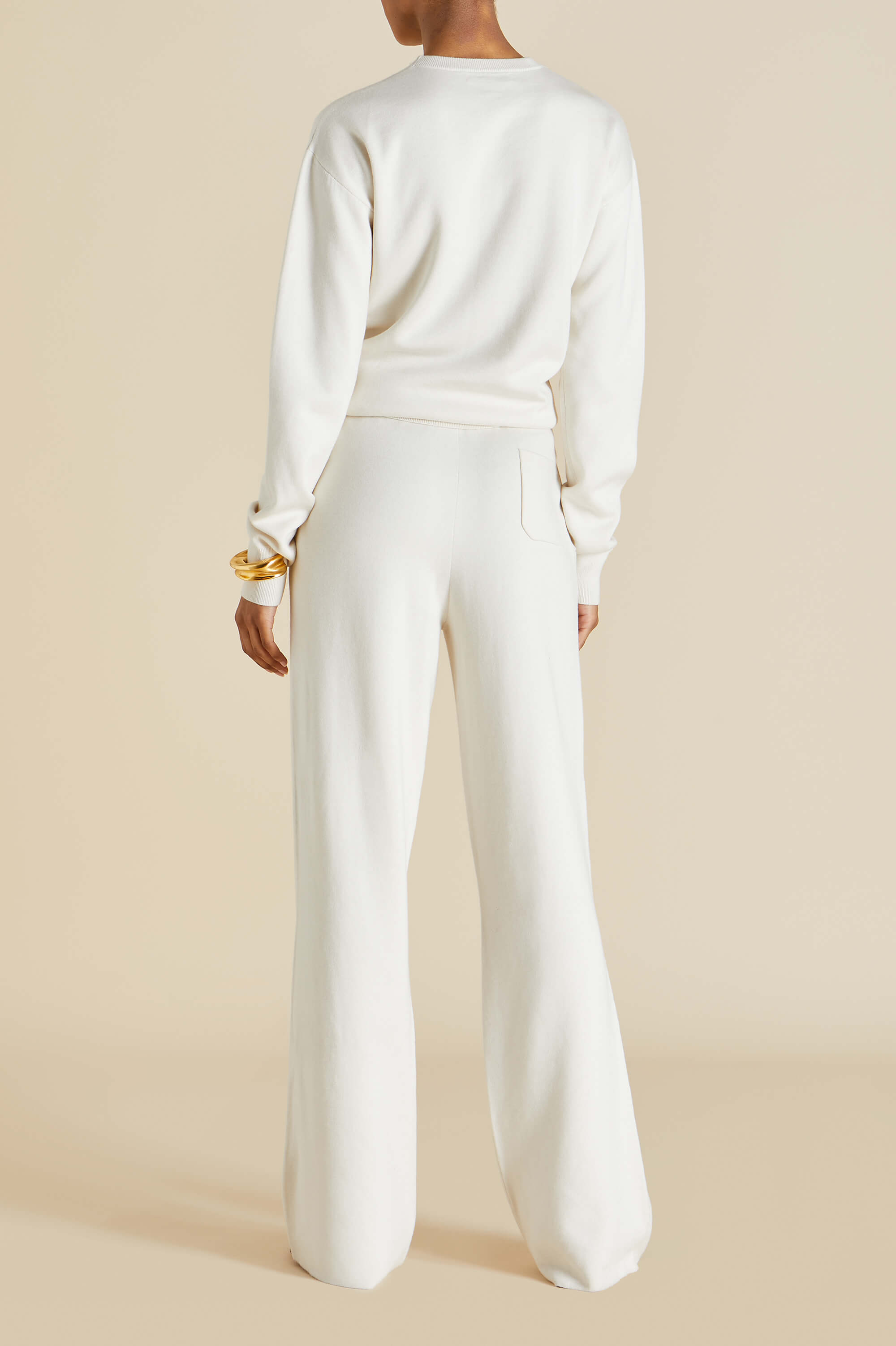 Carmel Alaska Ivory Knitwear in Silk-Cashmere