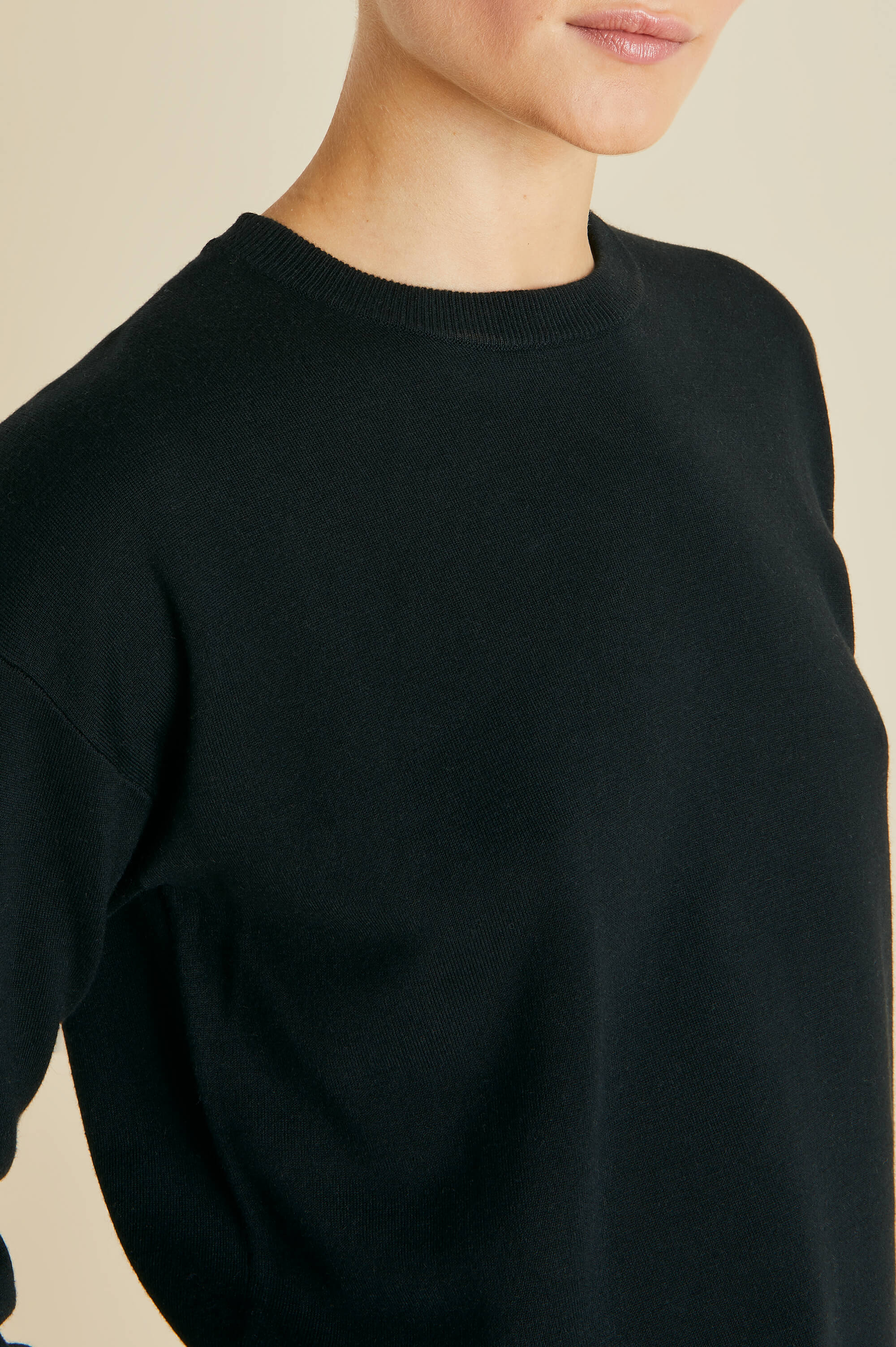 Carmel Berlin Black Knitwear in Silk-Cashmere