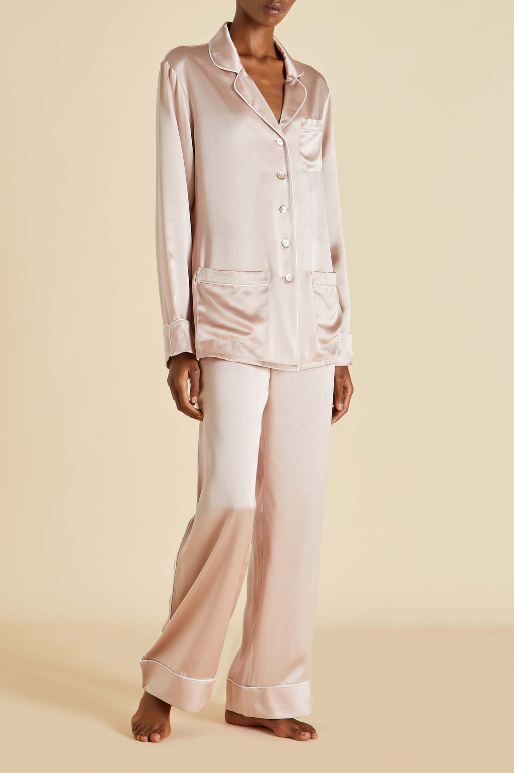 Coco Oyster Pyjamas Silk Satin