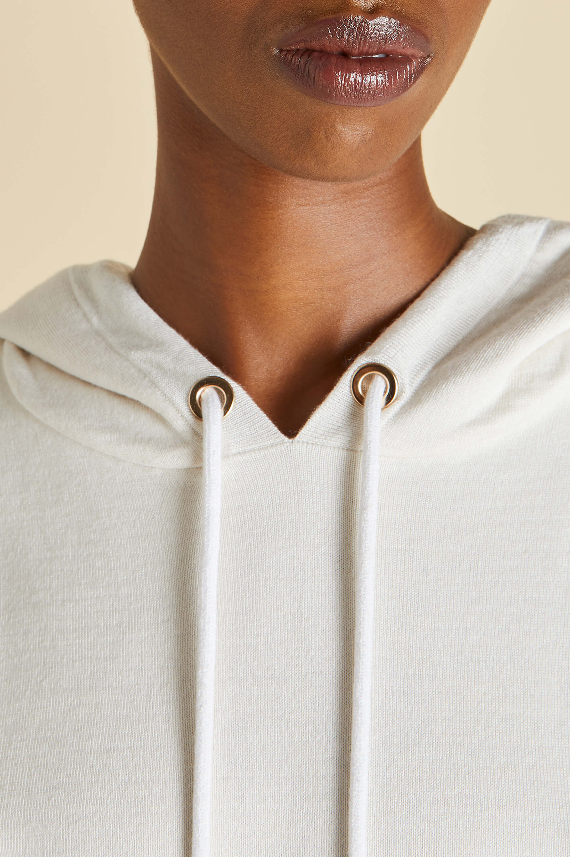Gia Alaska Ivory Tracksuit in Silk-Cashmere