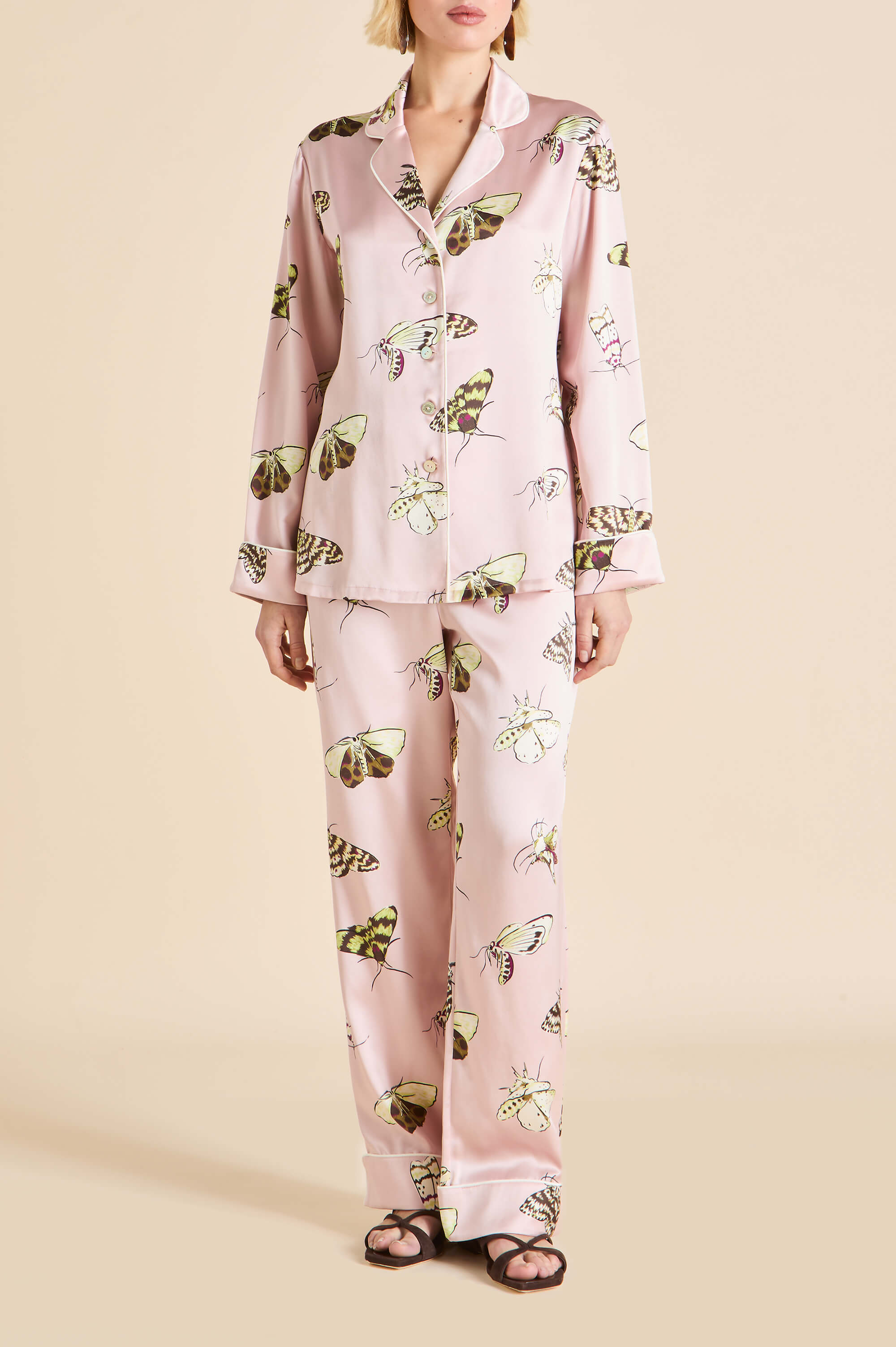 Olivia von Halle | Long Silk Pyjamas | Silk Long Pyjama Sets