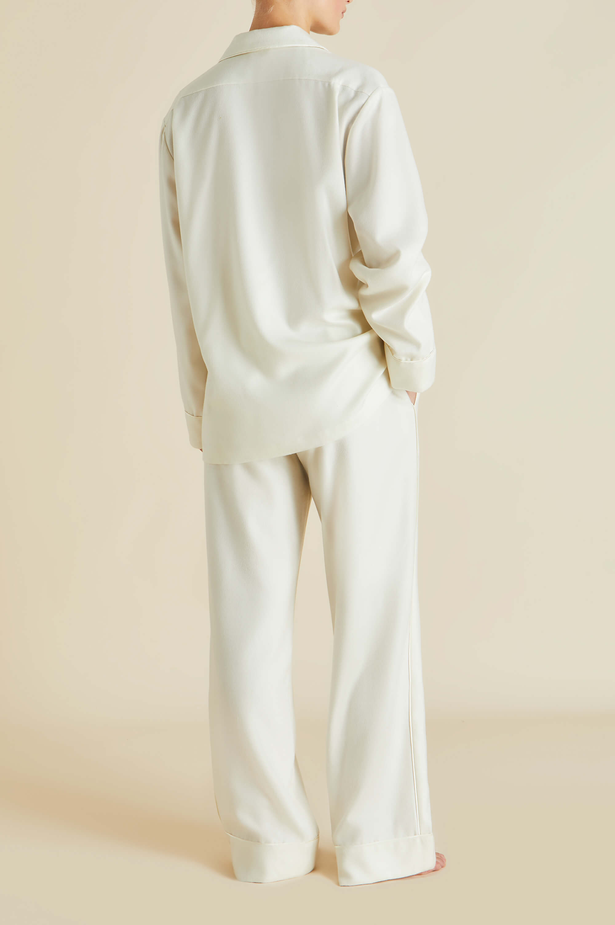 Vanderbilt Aspen Ivory Pajamas in Cashmere