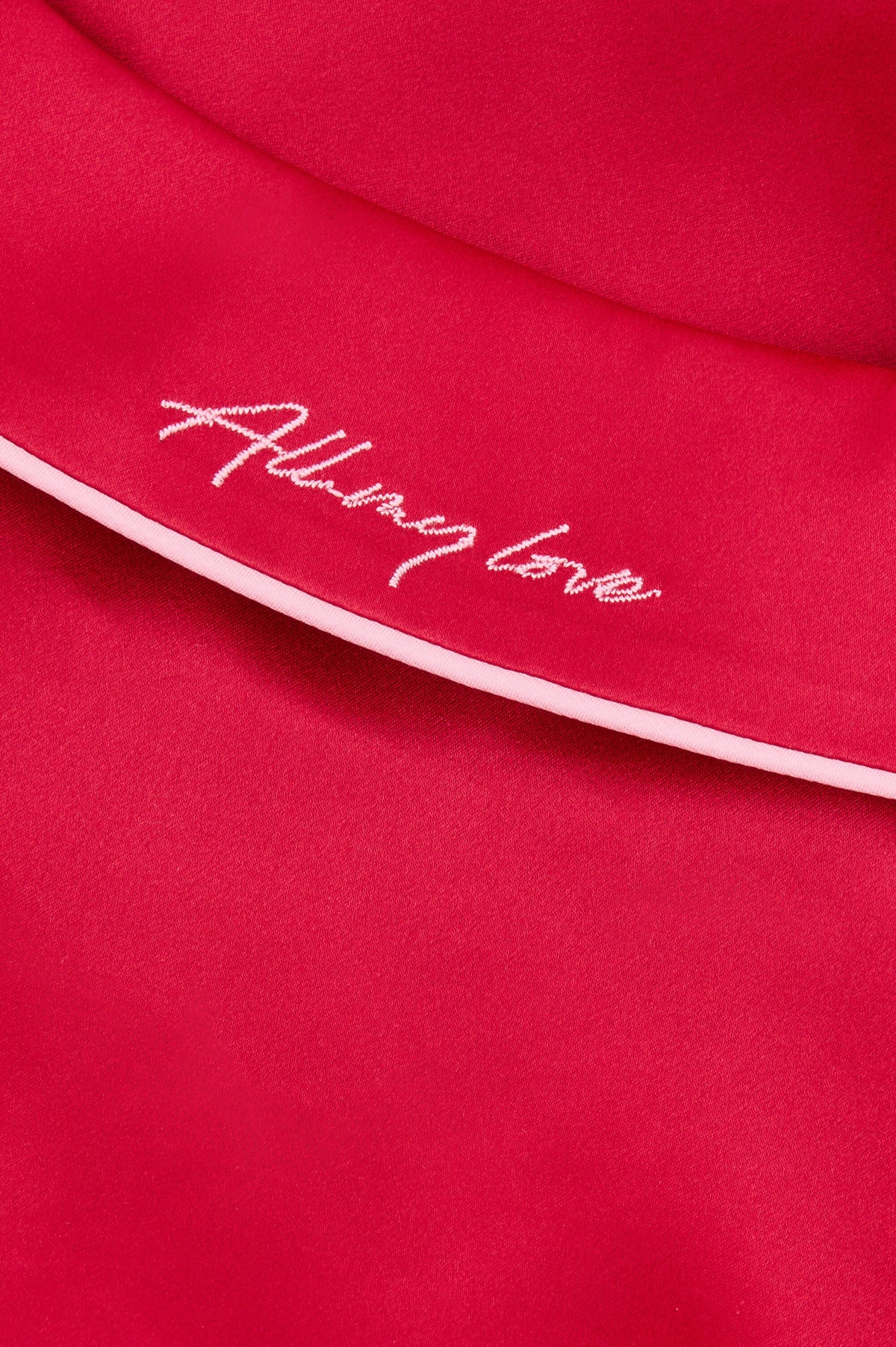 Alba Adeline Red Pajamas in Silk Satin