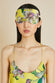 Audrey Chakra Yellow Floral Silk Satin Eye Mask