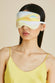 Audrey Eris Yellow Landscape Silk Satin Eye Mask