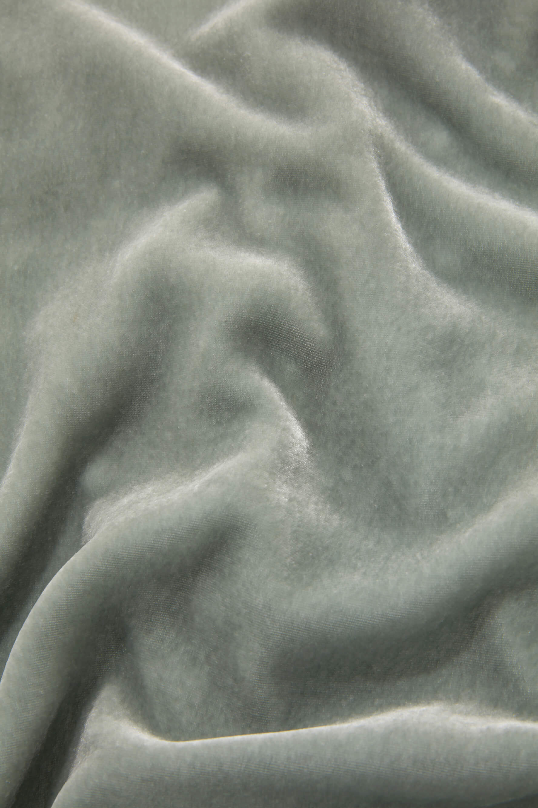 Capability Ash Green Robe in Silk Velvet