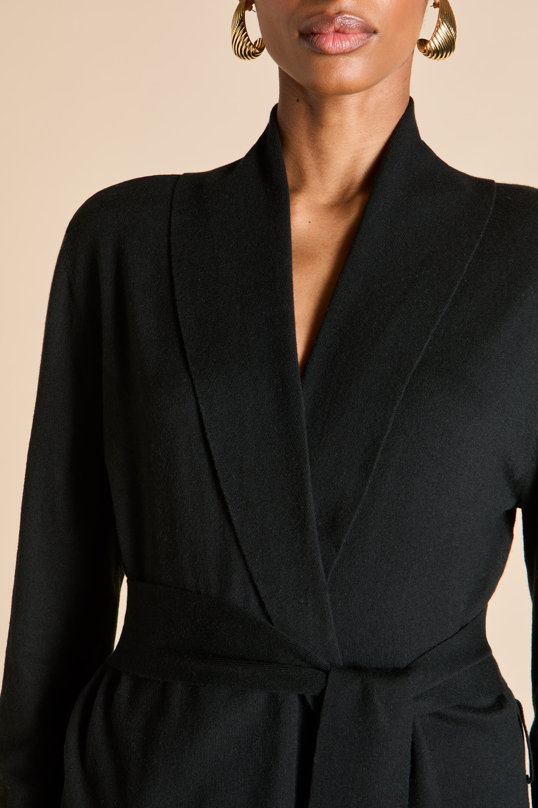 Caro Berlin Black Tracksuit in Silk-Cashmere