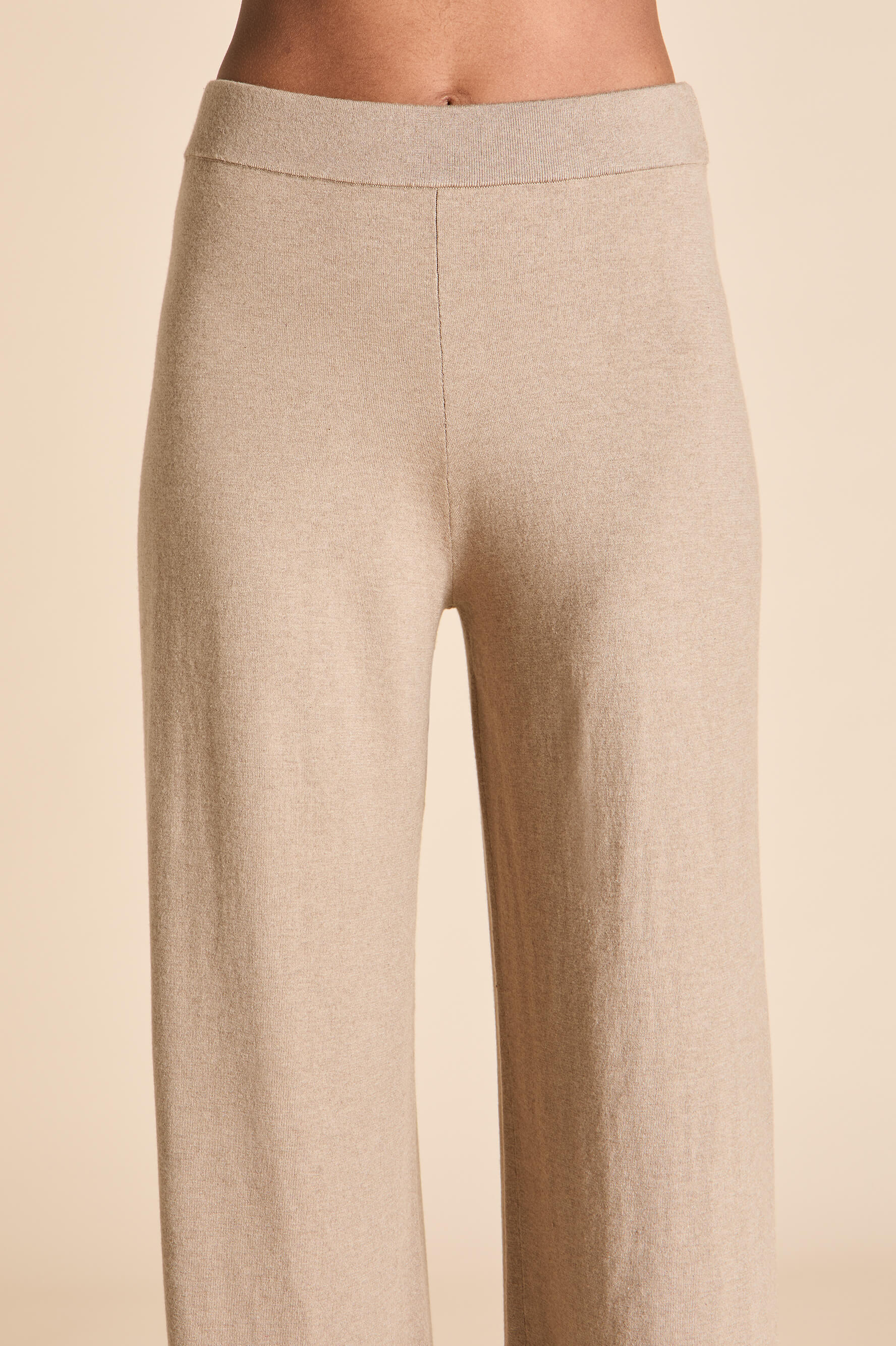 Caro Dallas Beige Tracksuit in Silk-Cashmere