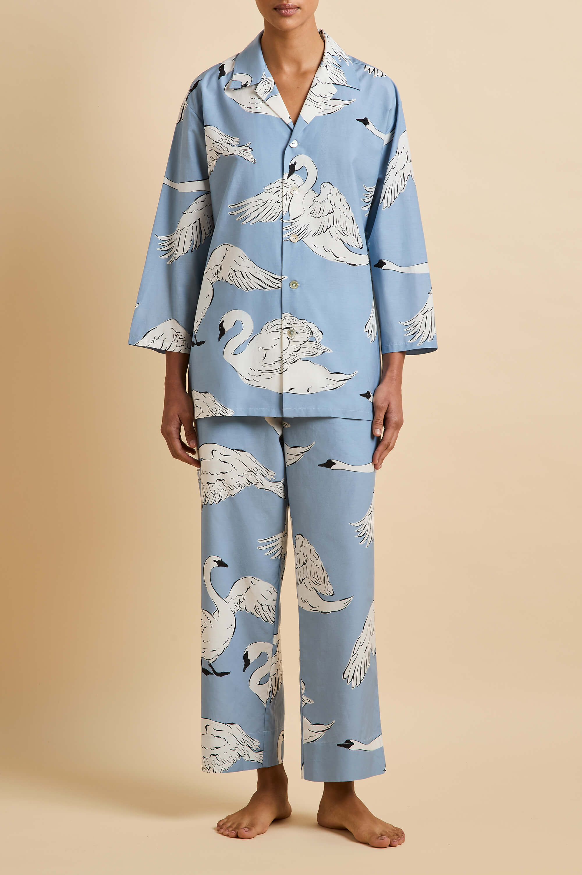 Olivia von Halle | Long Silk Pyjamas | Silk Long Pyjama Sets