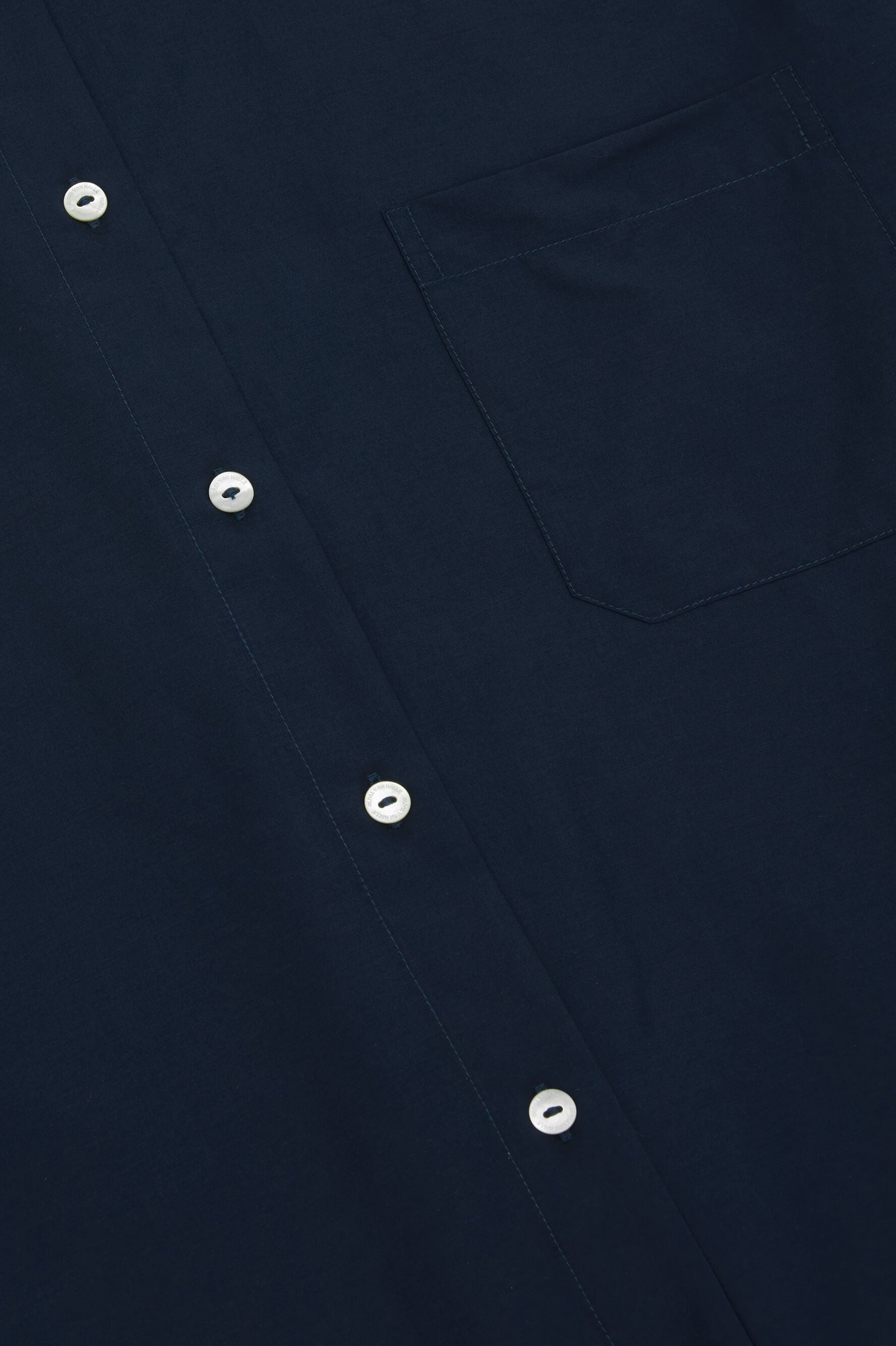 Celeste Navy Nightshirt in Cotton-Silk