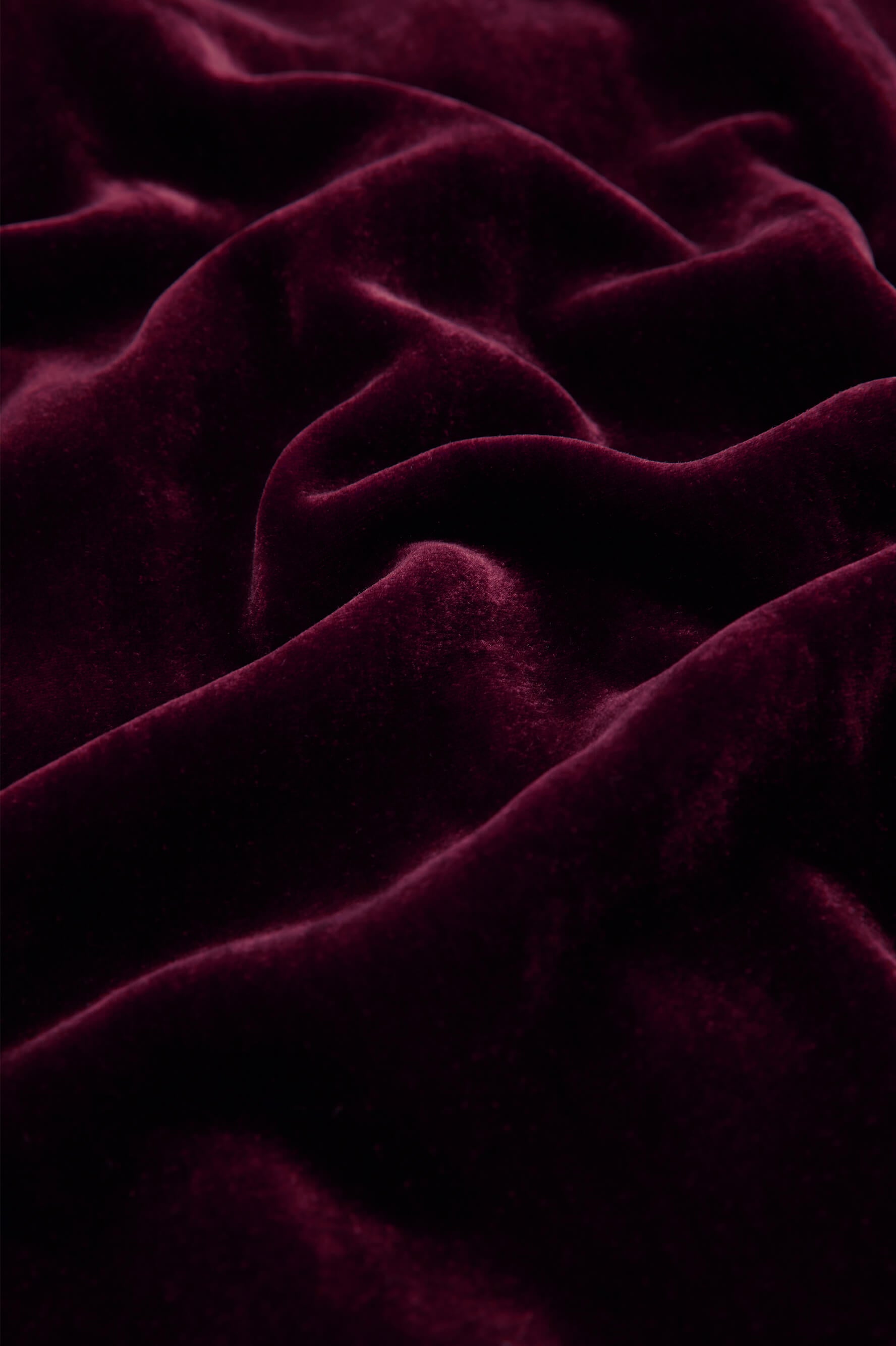 Coco Claret Red Pajamas in Silk Velvet