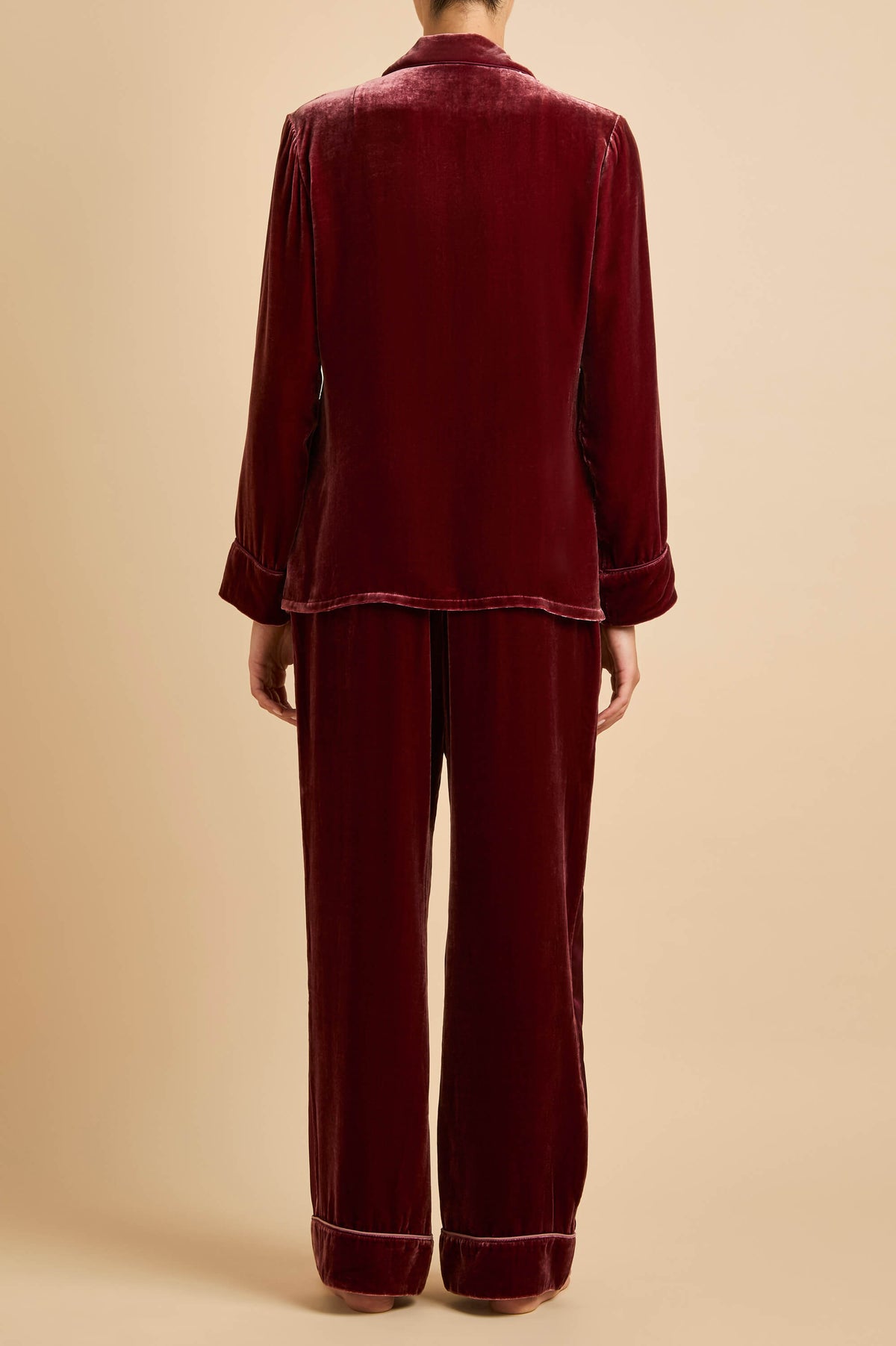 Constance Tawney Red Pyjamas in Velvet