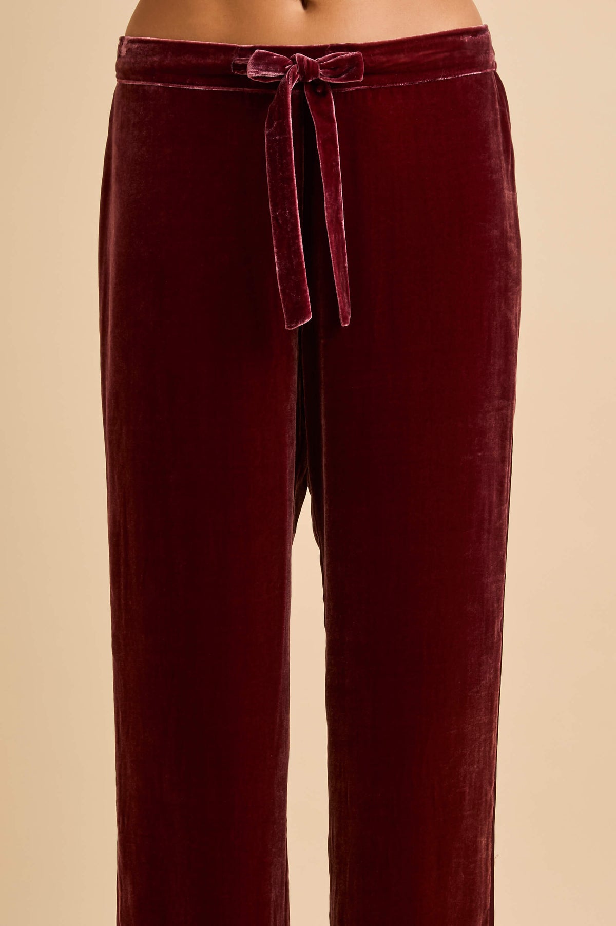 Constance Tawney Red Pyjamas in Velvet