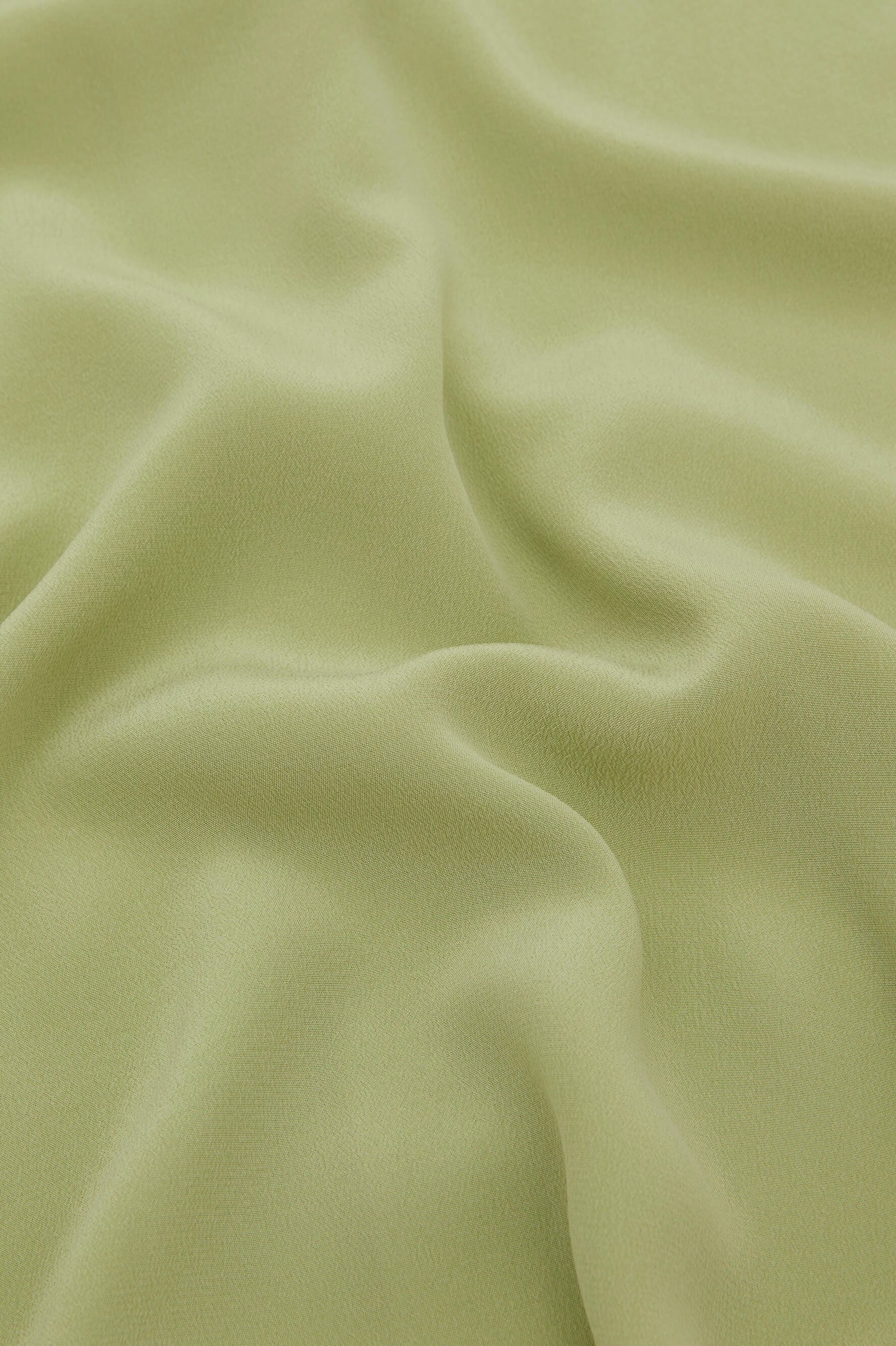Dali Green Slip Dress in Silk Crêpe de Chine