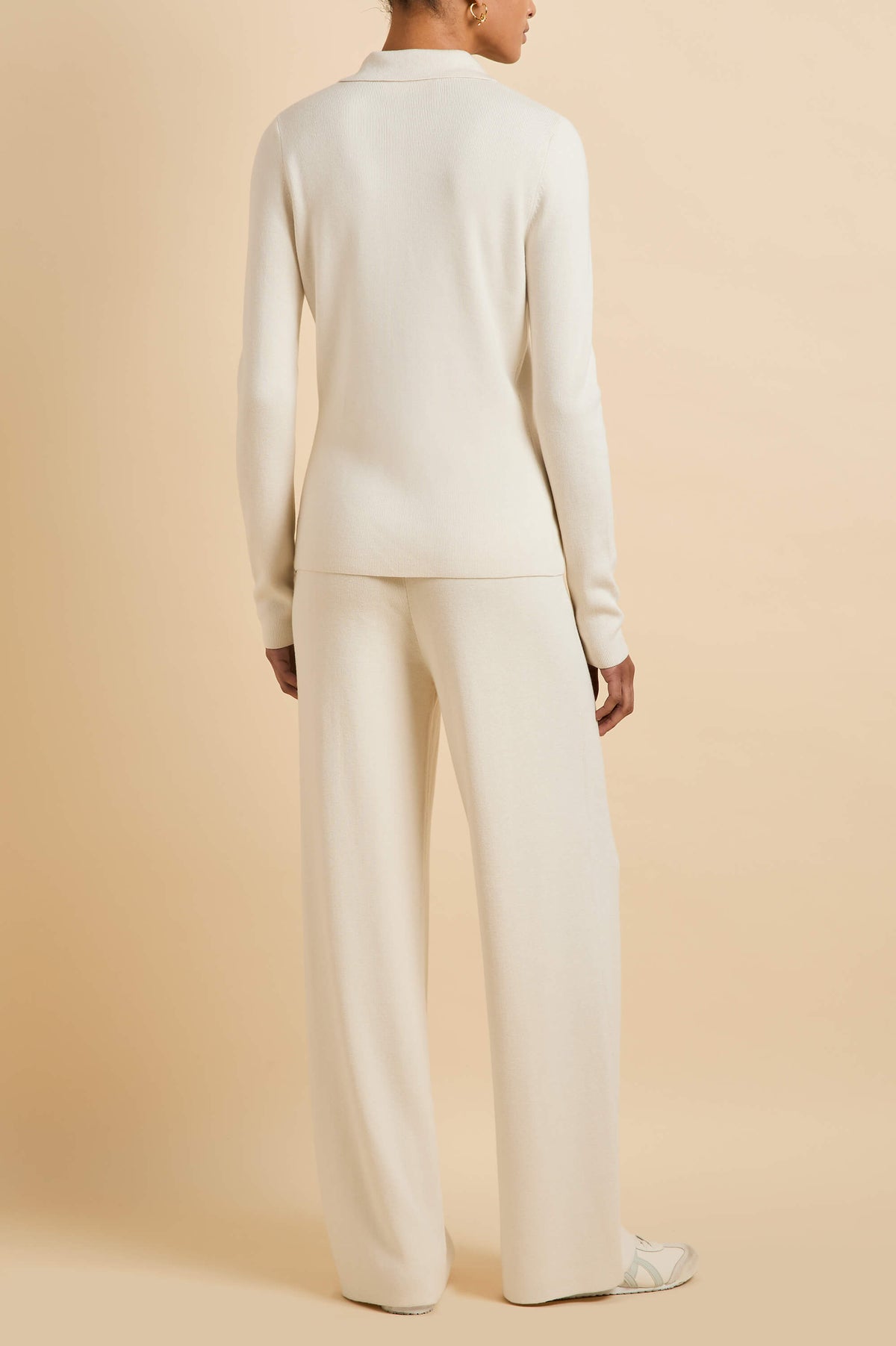 Dree Alaska Ivory Knitwear in Silk-Cashmere