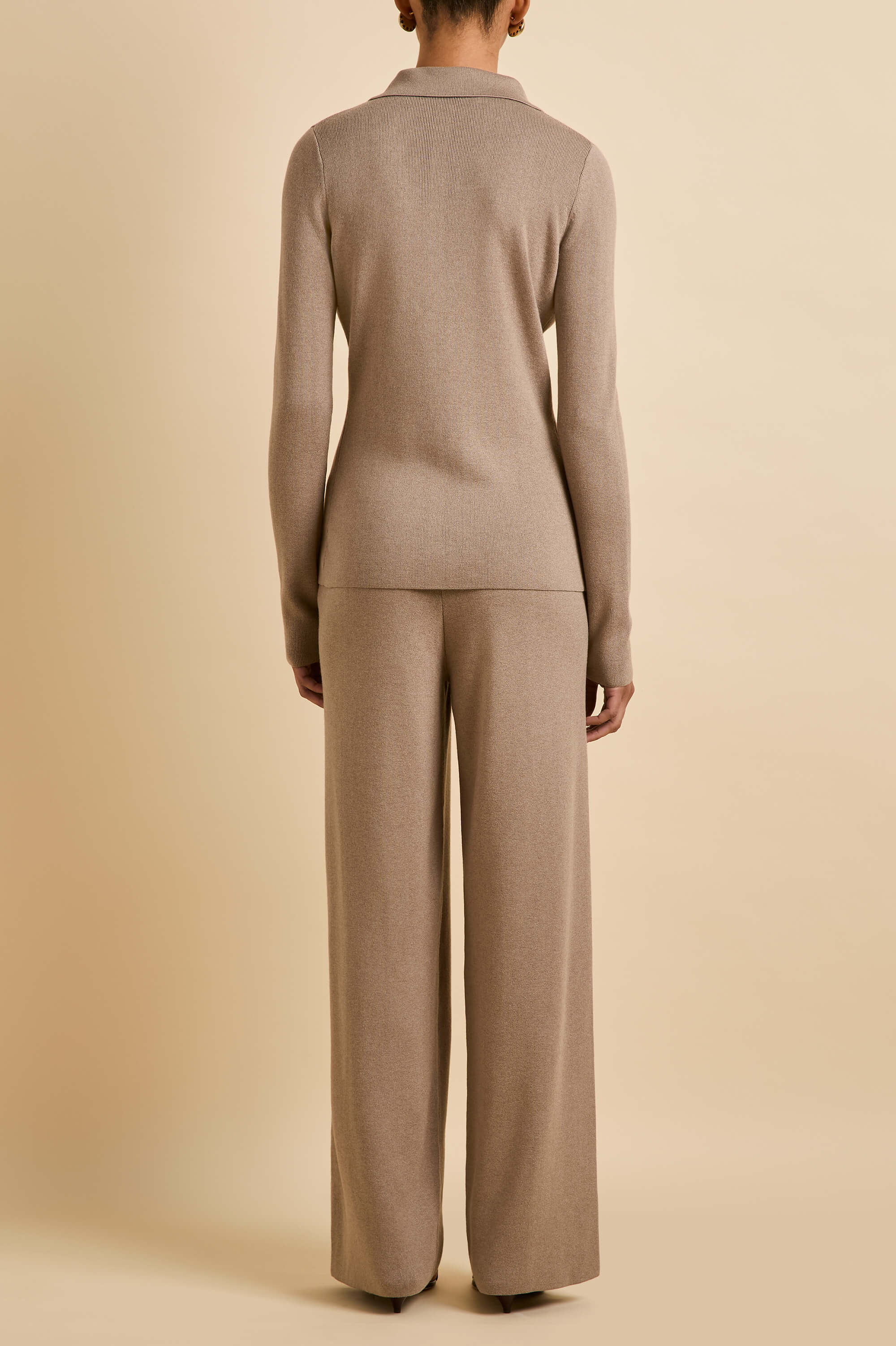 Dree Dallas Beige Knitwear in Silk-Cashmere