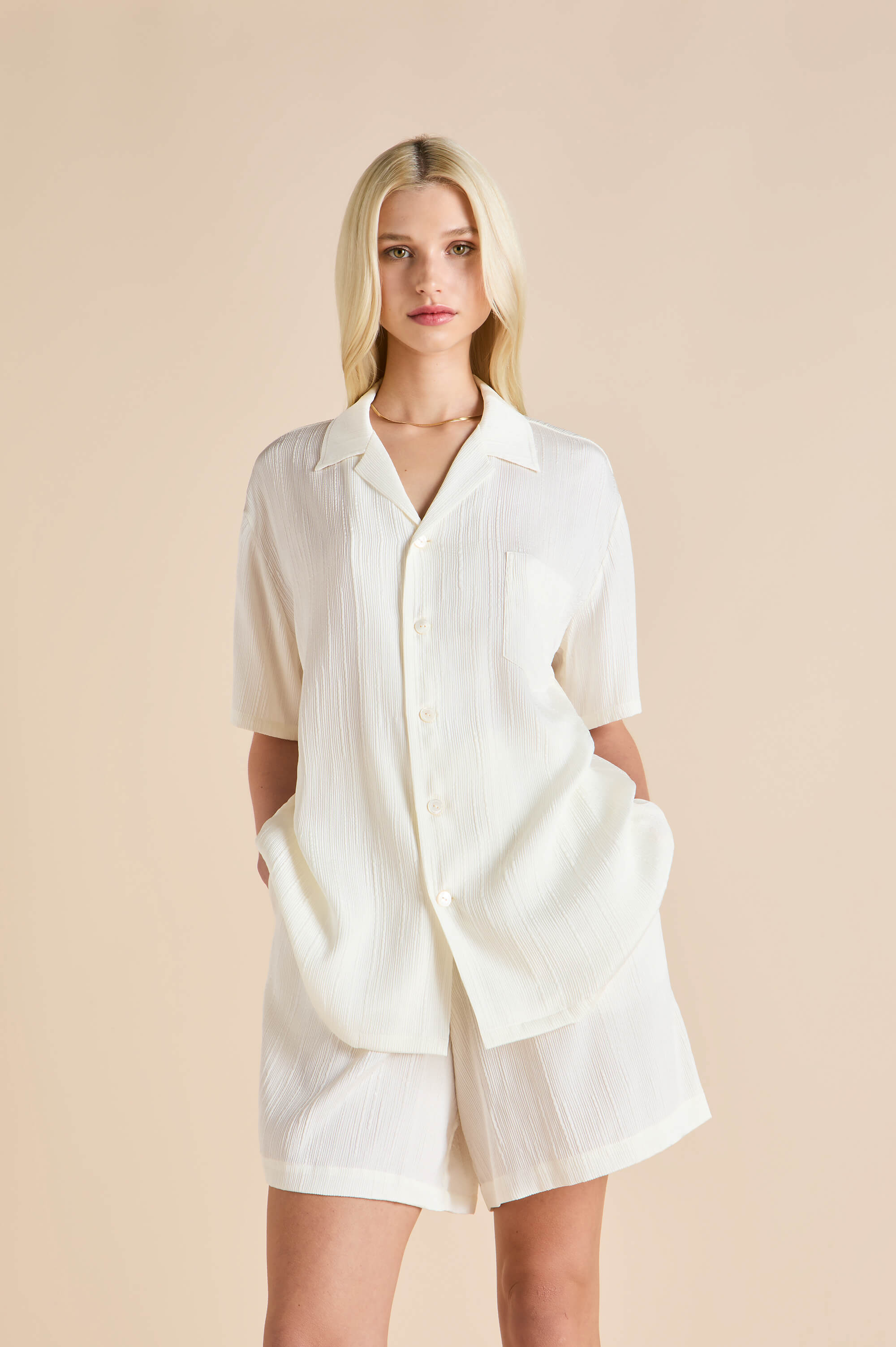 emeli tabitha ivory pyjamas in silk satin 