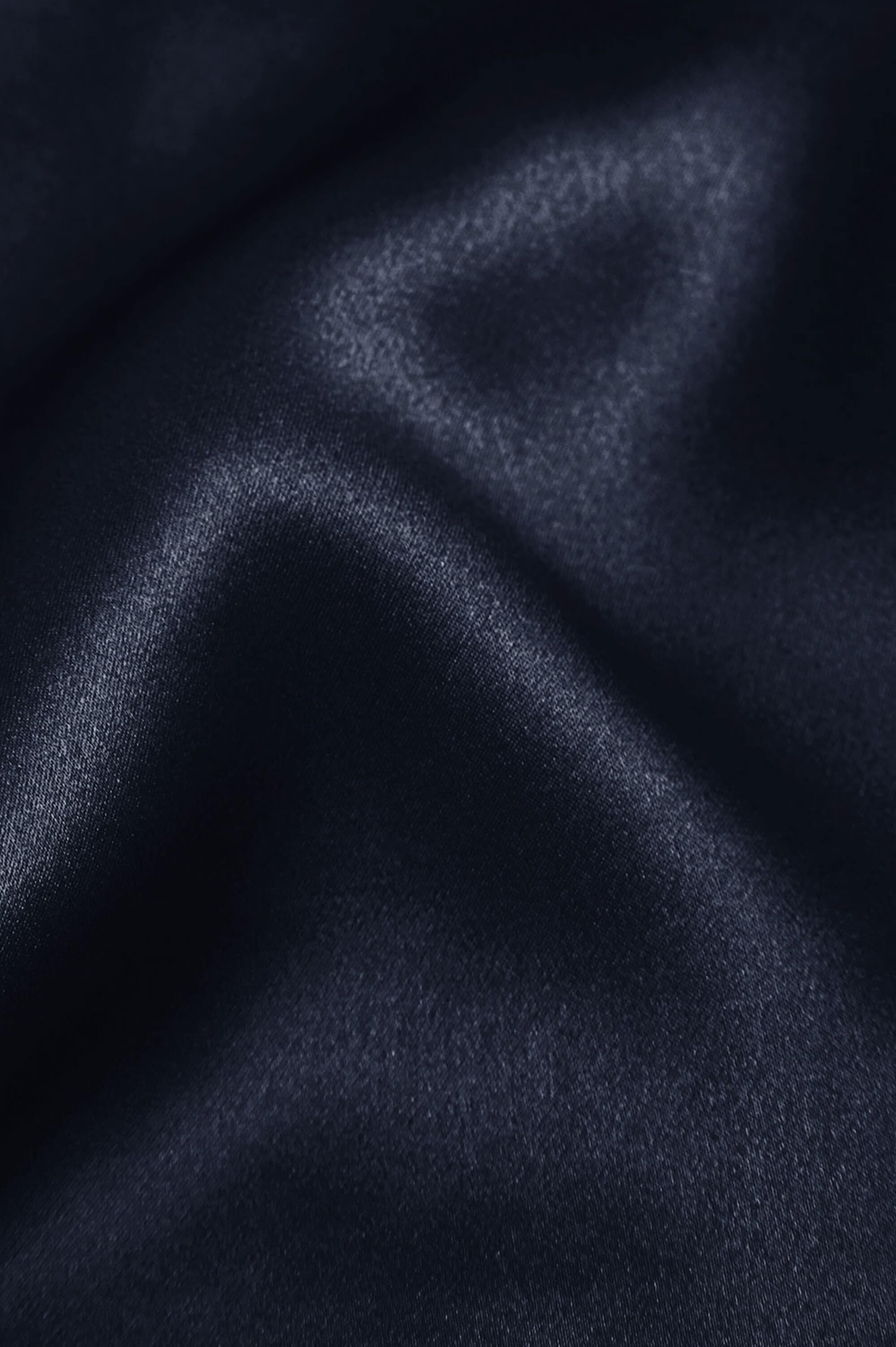 Gala Navy Slip Dress in Silk Satin