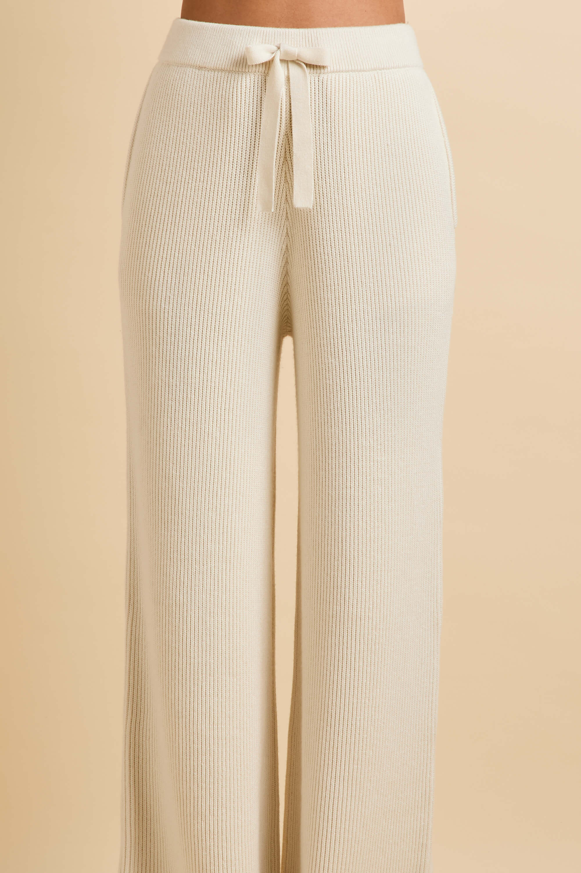 Hutton Alaska Ivory Knitwear in Silk-Cashmere