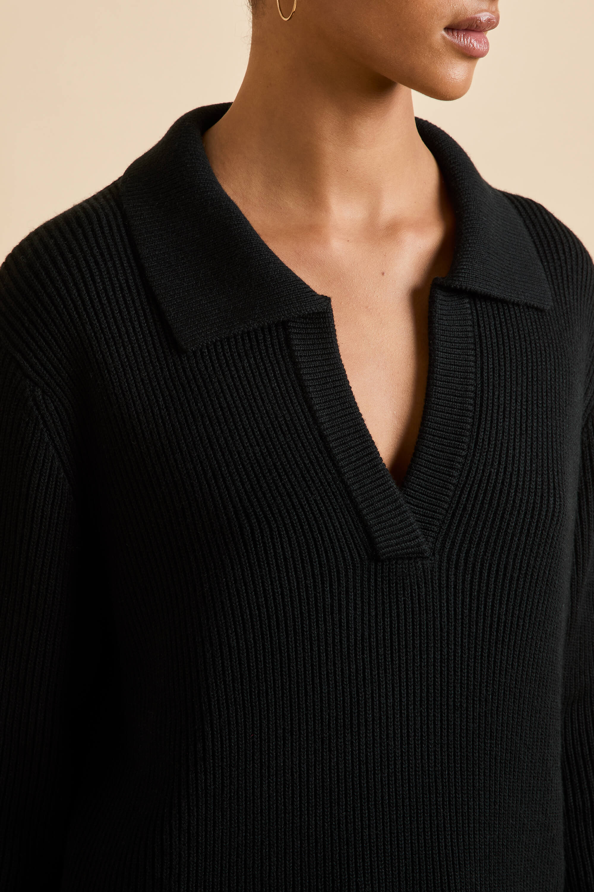 Hutton Berlin Black Knitwear in Silk-Cashmere