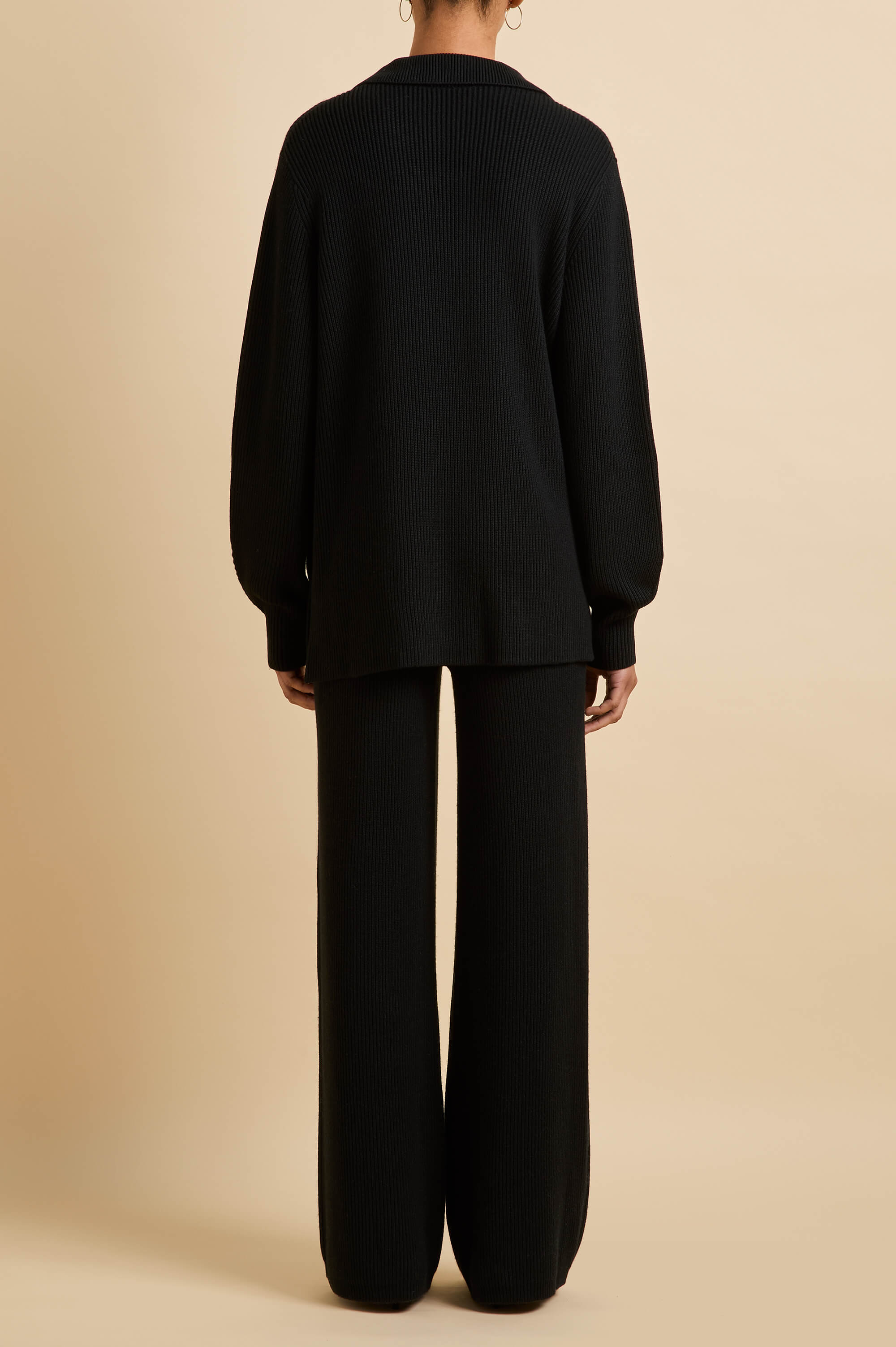 Hutton Berlin Black Knitwear in Silk-Cashmere